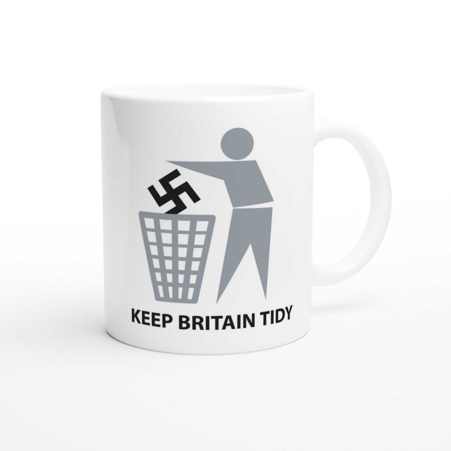 Anti Racism - White 11oz Ceramic Mug - Rampage Design Studio
