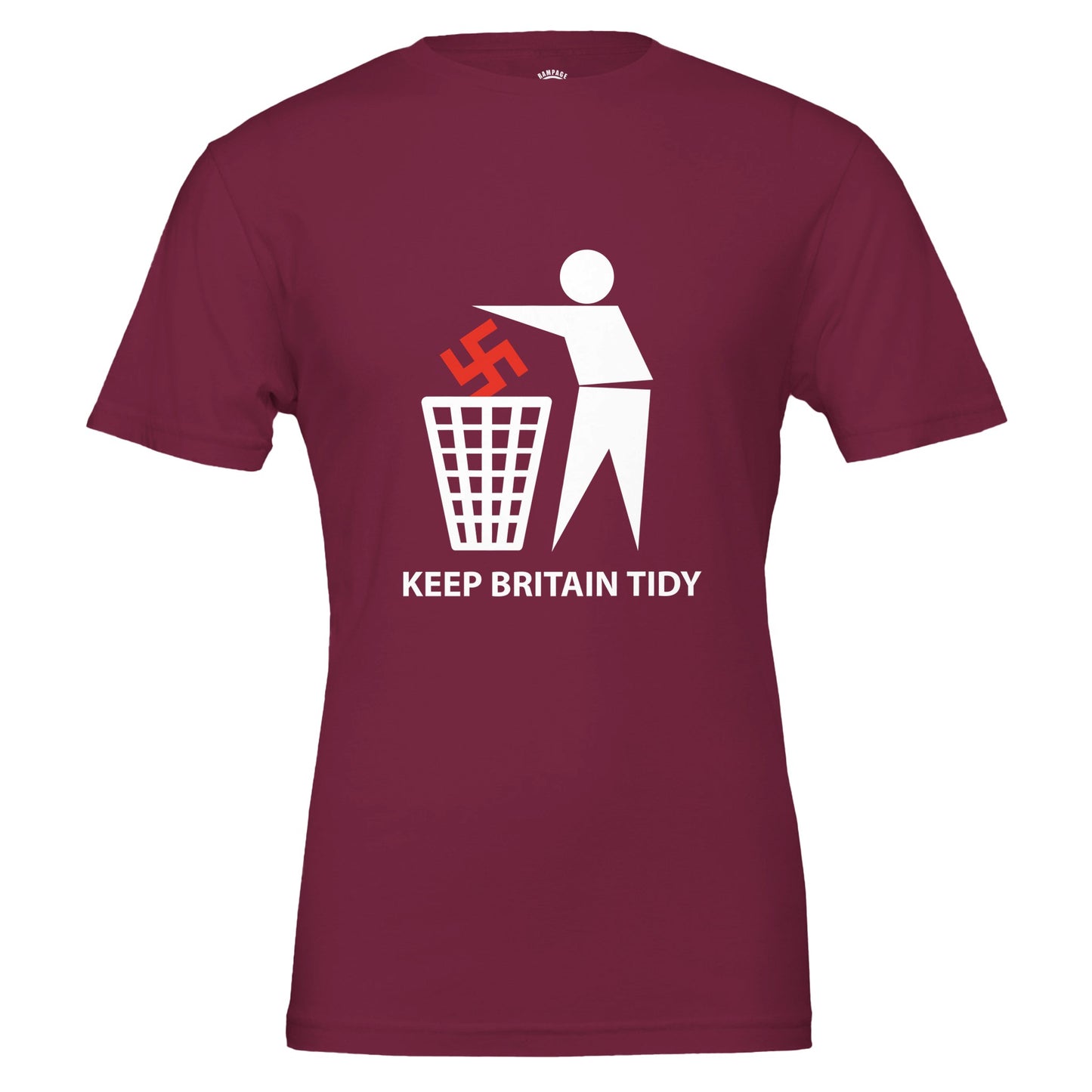 Keep Britain Tidy: Stand Against Hate - Premium Unisex Crewneck T-shirt - Rampage Design Studio