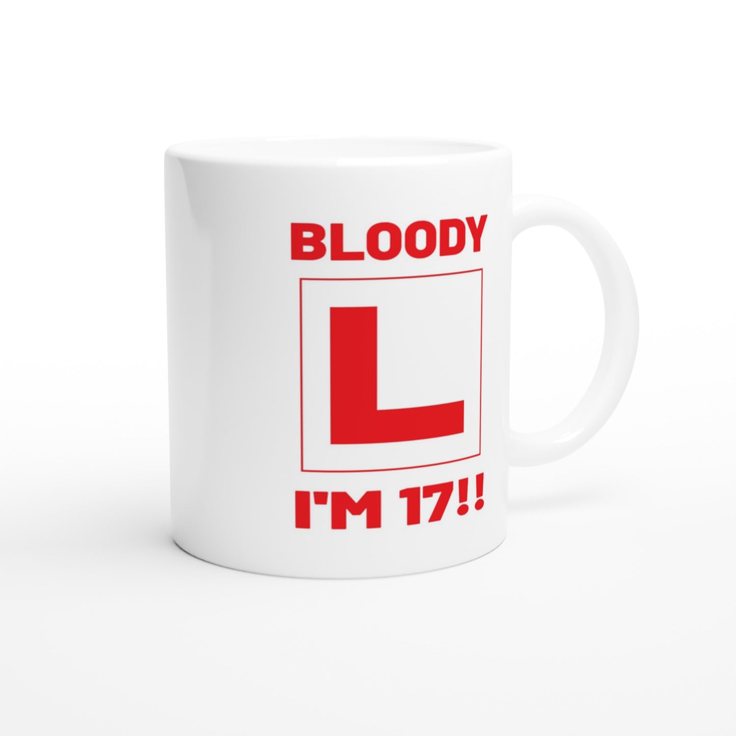 17th Birthday Gift Mug – Driving Age Learner Driver Cup – Funny L Plate Design - Rampage Design Studio