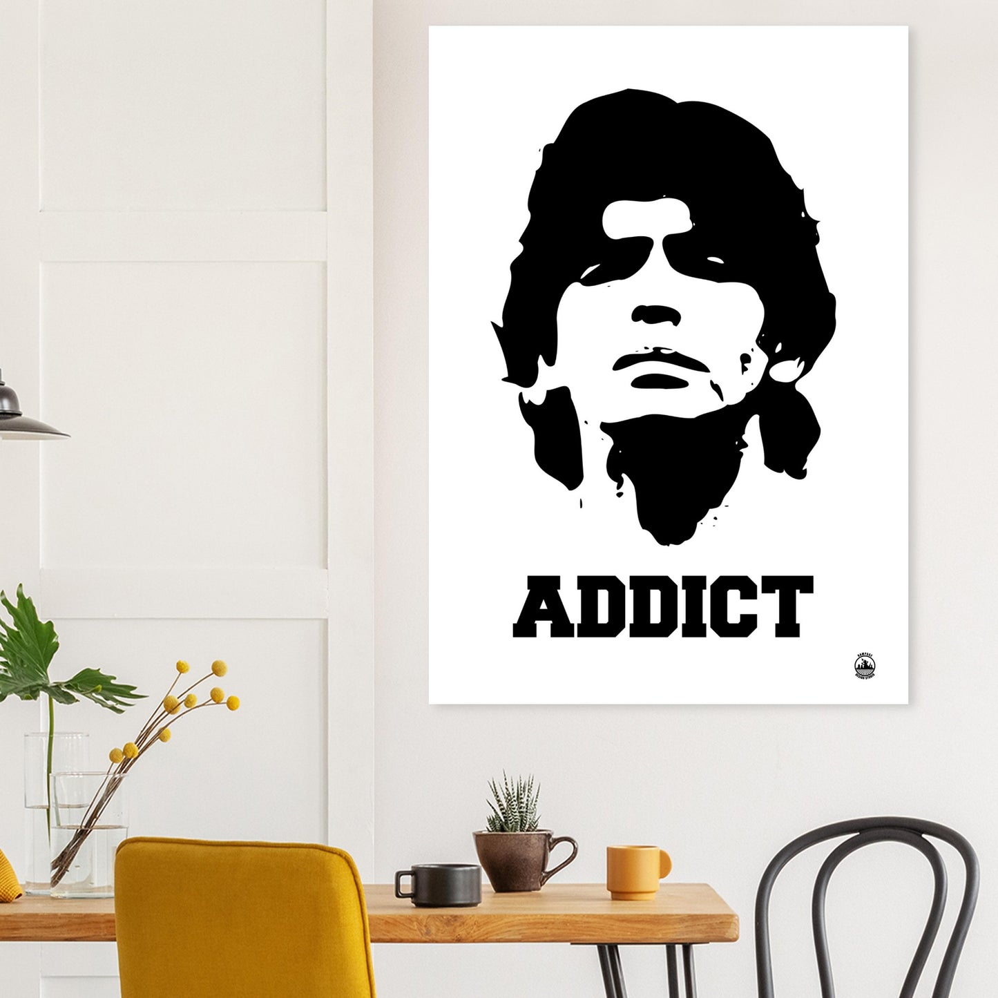 ADDICT - Diego Maradona Premium Matte Paper Poster - Rampage Design Studio