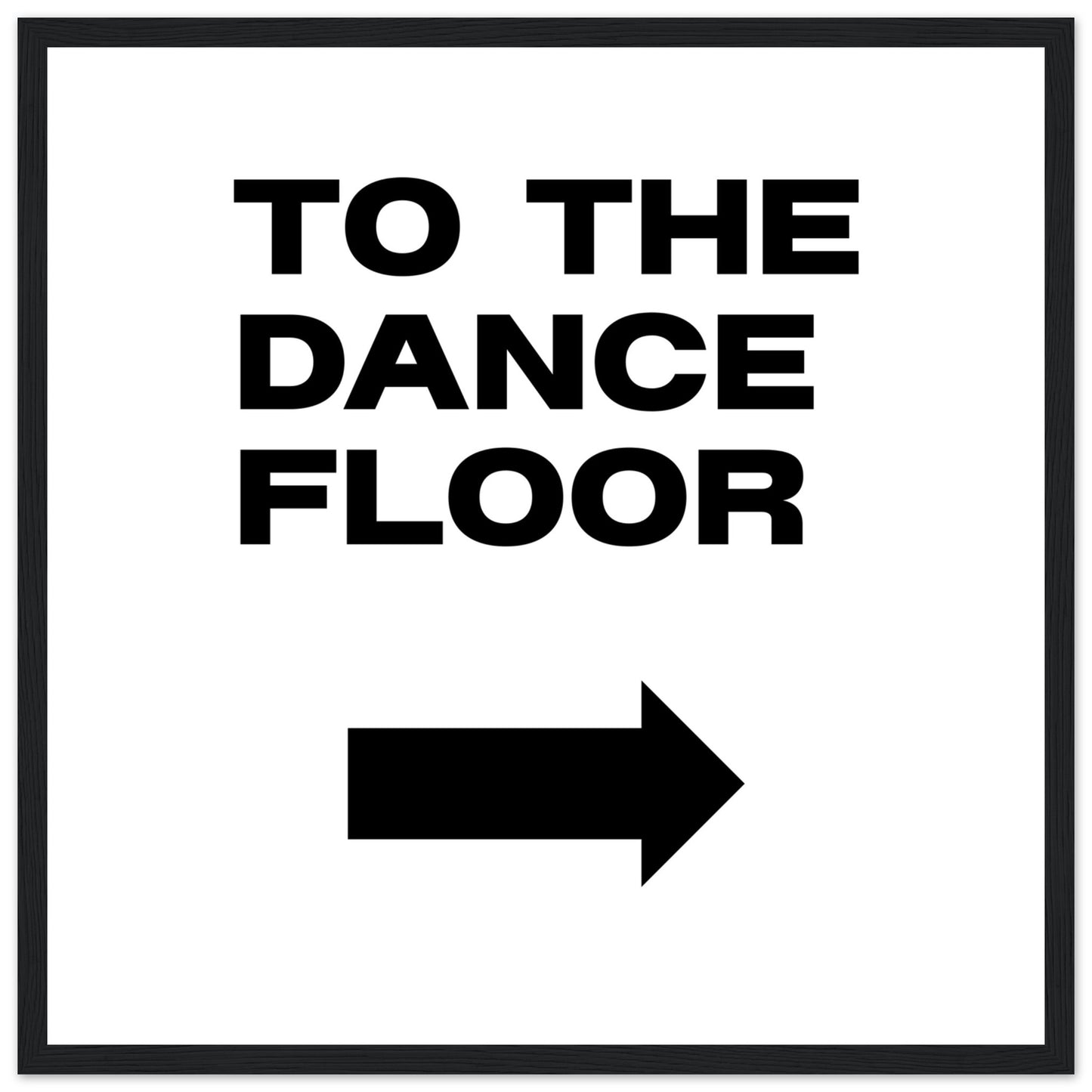 To The Dance Floor Mounted Framed Poster, Stylish Wall Art, Dance Studio Wall Art, Disco Wall Art, Living Room Art - Rampage Design Studio
