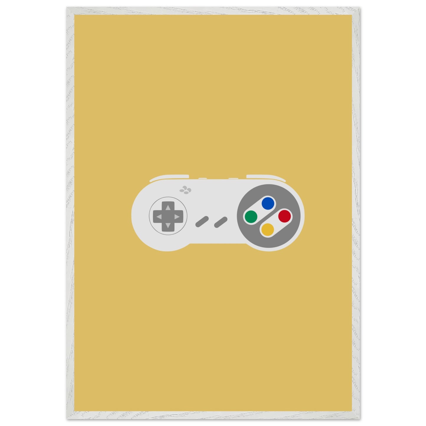Nintendo SNES Wall Art, Game Controller Framed Poster, Gift for Gamers, Boys Room Decor, Teen Room Decor, Video Game Art, Video Game Print - Rampage Design Studio
