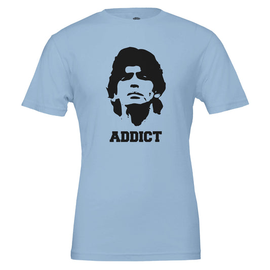ADDICT - Diego Maradona Premium Unisex Crewneck T-shirt - Rampage Design Studio
