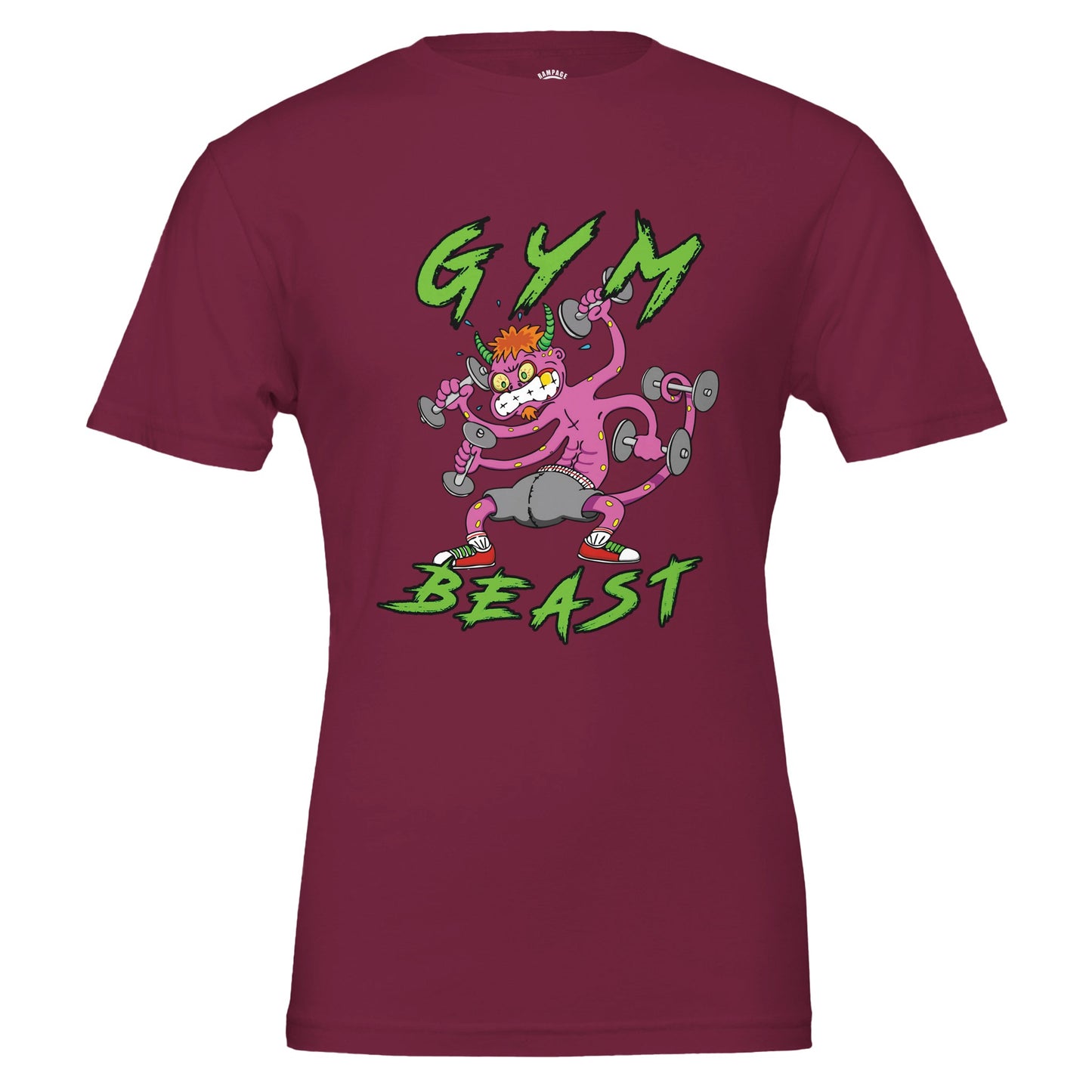 Gym Beast Premium Unisex Crewneck T-shirt - Rampage Design Studio
