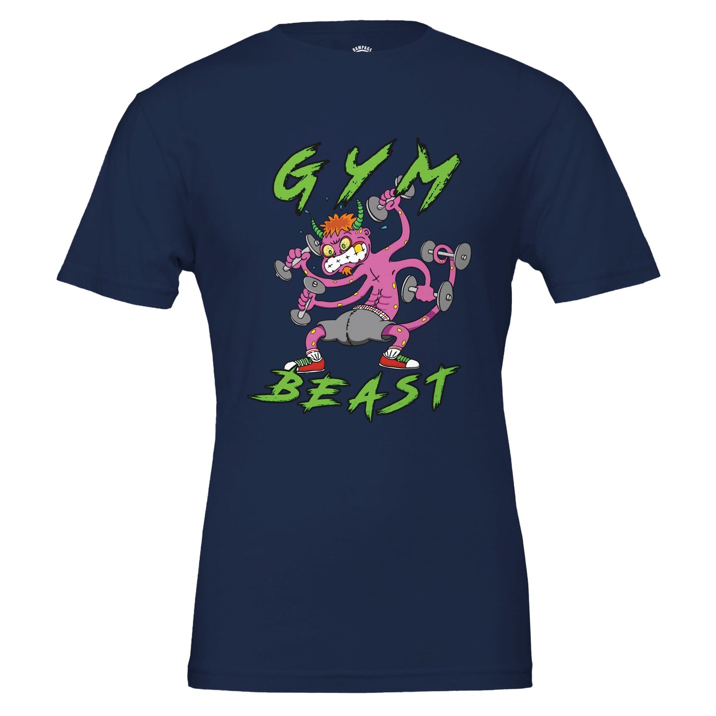 Gym Beast Premium Unisex Crewneck T-shirt - Rampage Design Studio