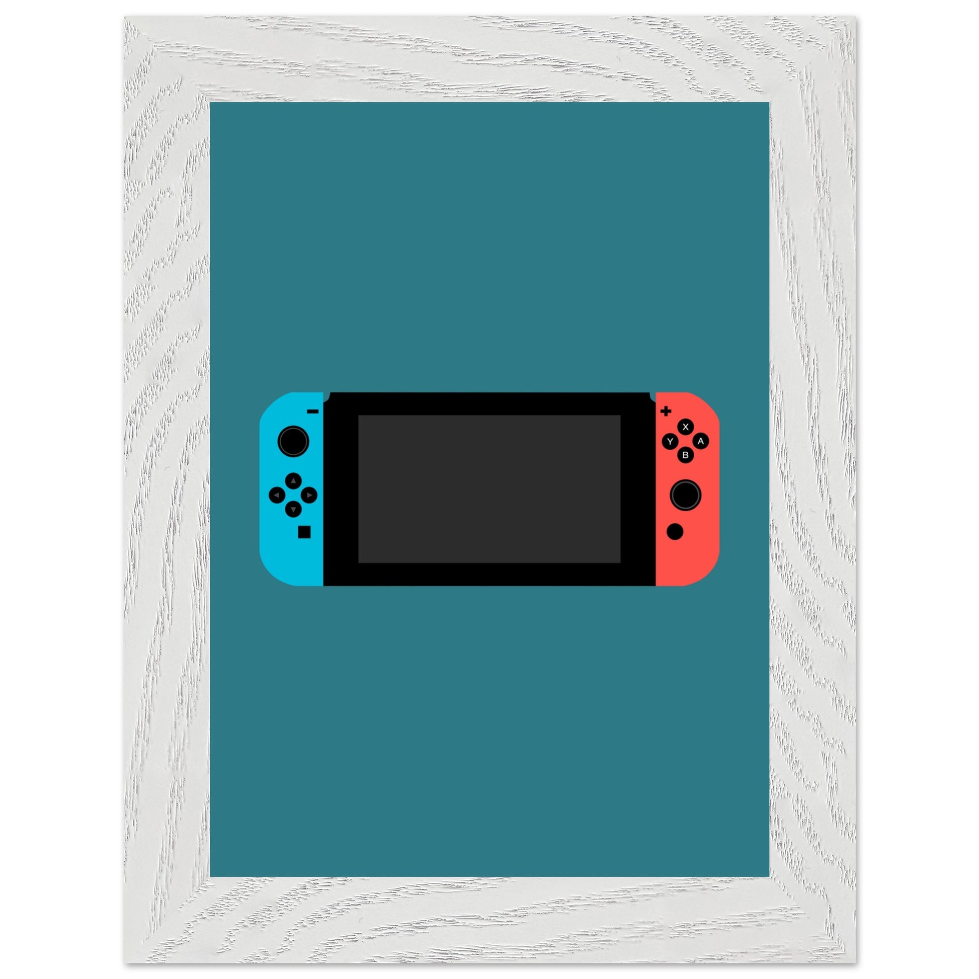 Nintendo Switch Wall Art, Game Console Framed Poster, Gift for Gamers, Boys Room Decor, Teen Room Decor, Video Game Art, Video Game Print - Rampage Design Studio