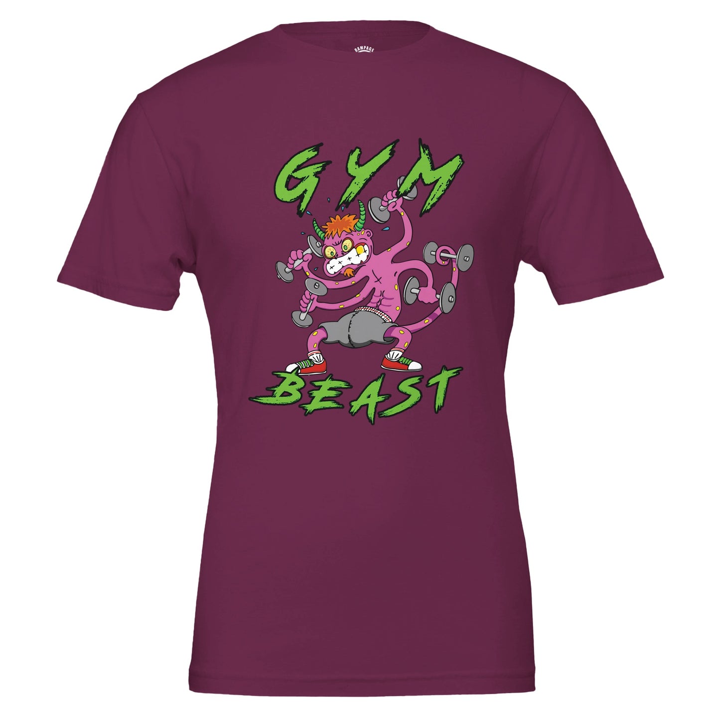 Gym Beast Premium Unisex Crewneck T-shirt - Rampage Design Studio