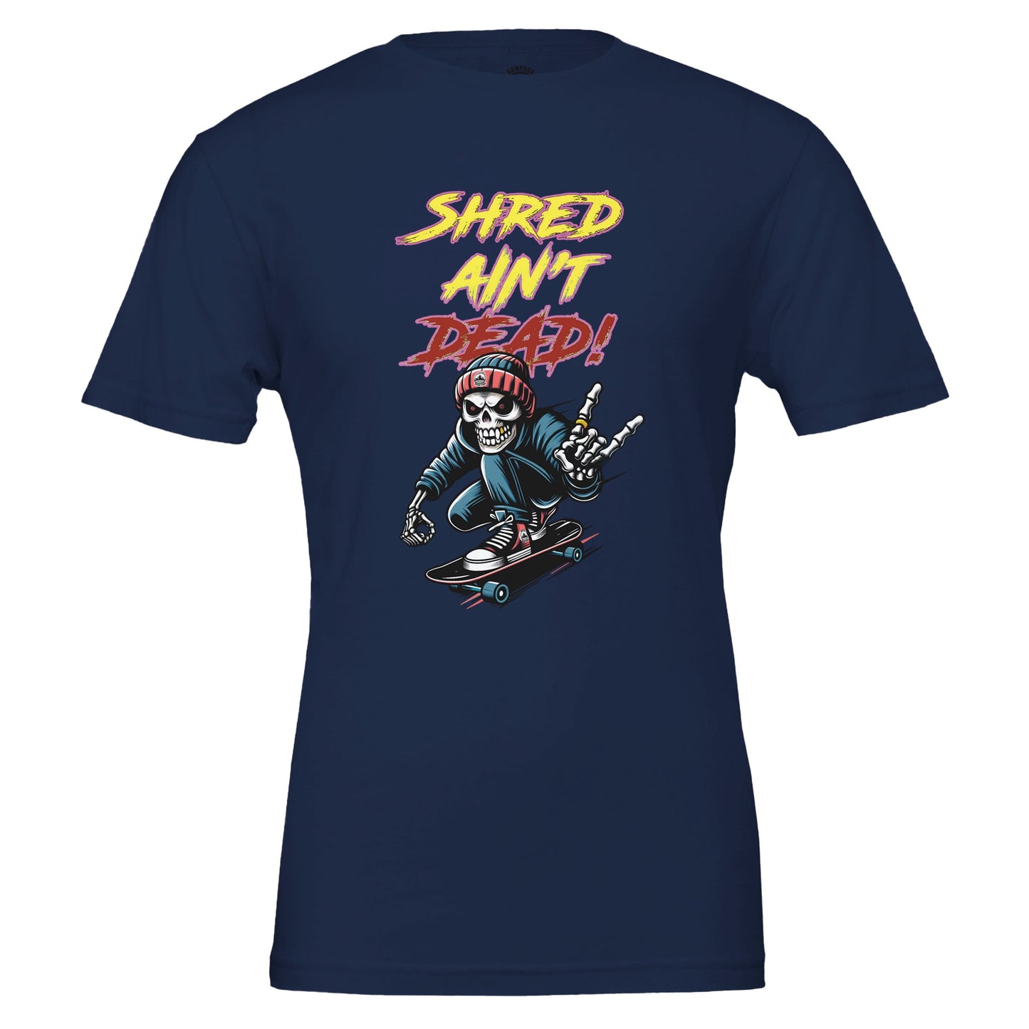 Skateboard T-Shirt "Shred Ain’t Dead" - Rampage Design Studio