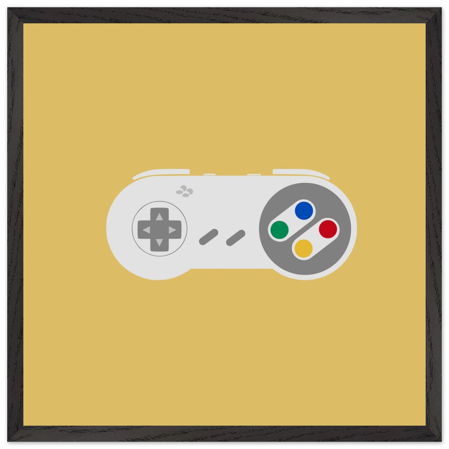 Nintendo SNES Wall Art, Game Controller Framed Poster, Gift for Gamers, Boys Room Decor, Teen Room Decor, Video Game Art, Video Game Print - Rampage Design Studio