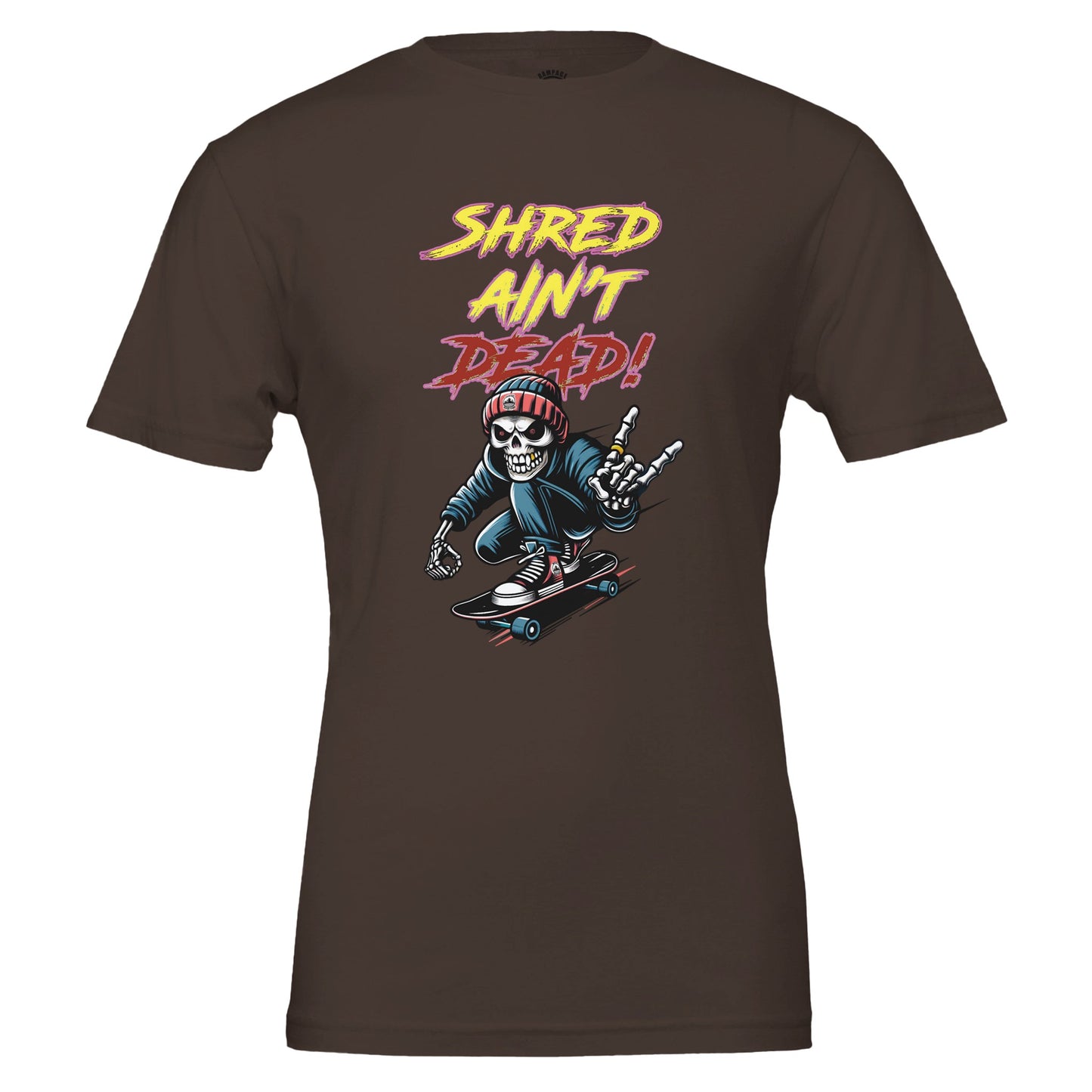 Skateboard T-Shirt "Shred Ain’t Dead" - Rampage Design Studio