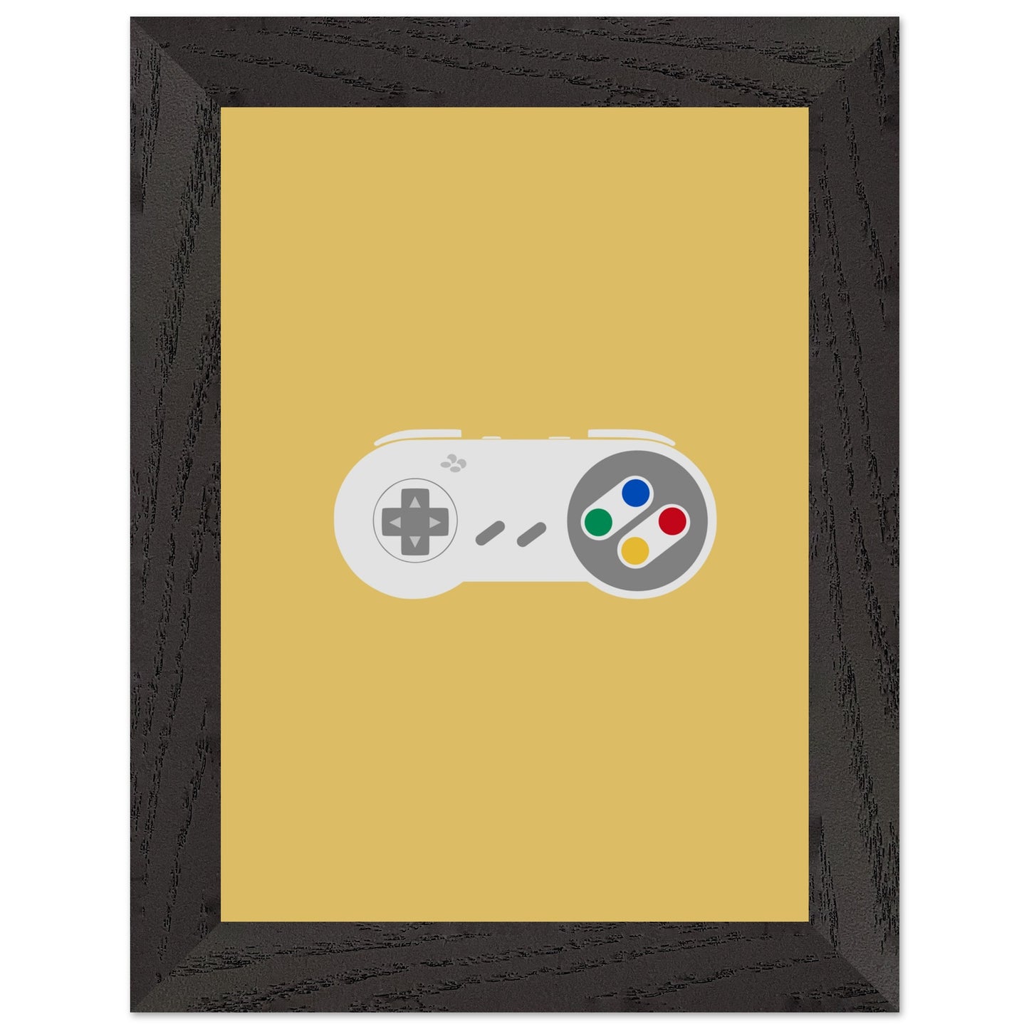 Nintendo SNES Wall Art, Game Controller Framed Poster, Gift for Gamers, Boys Room Decor, Teen Room Decor, Video Game Art, Video Game Print - Rampage Design Studio