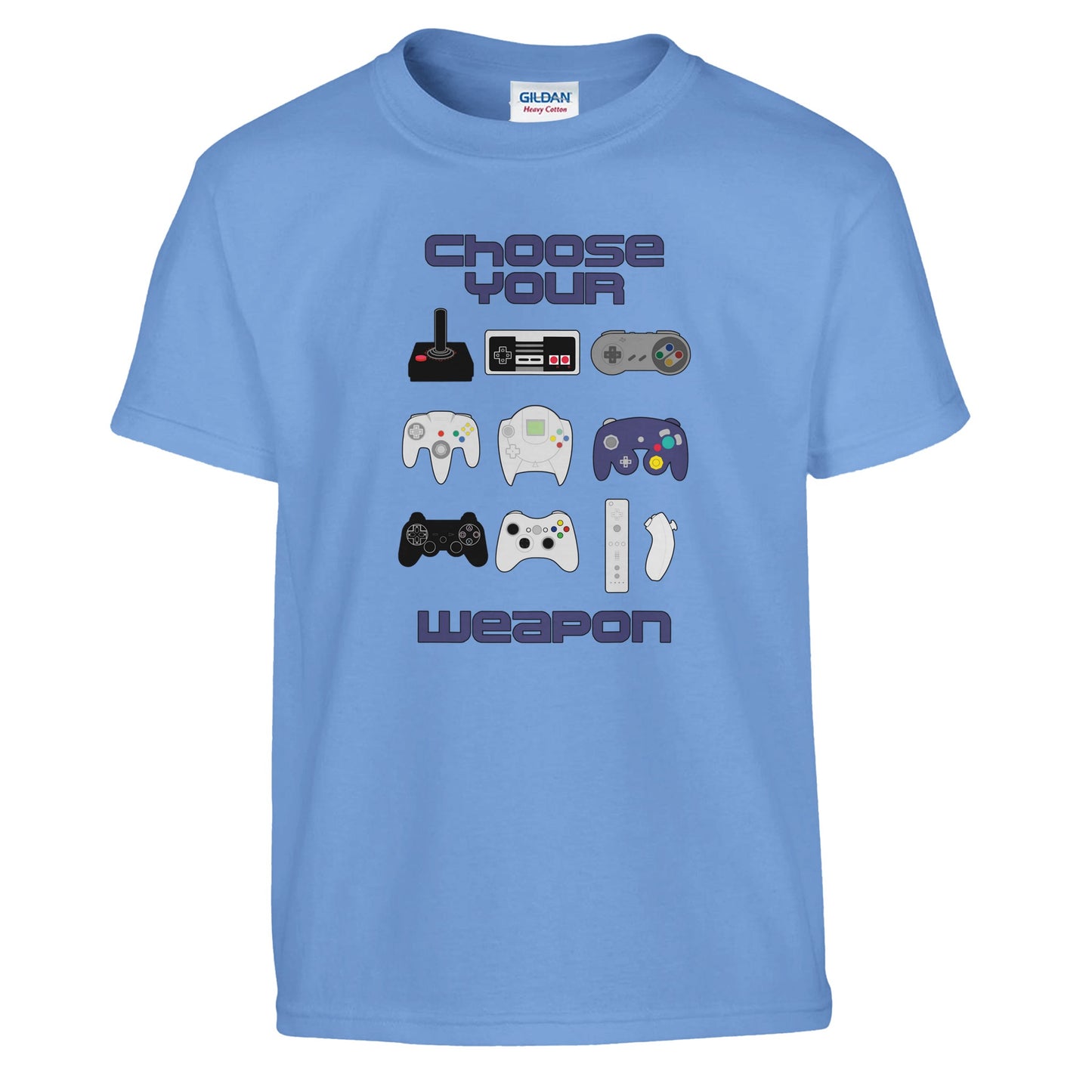 Kids Gaming Shirt Gamer Kids Clothes Video Game Shirt Choose Your Weapon Video Game Controller T-Shirt Retro Gaming Inspired - Rampage Design Studio