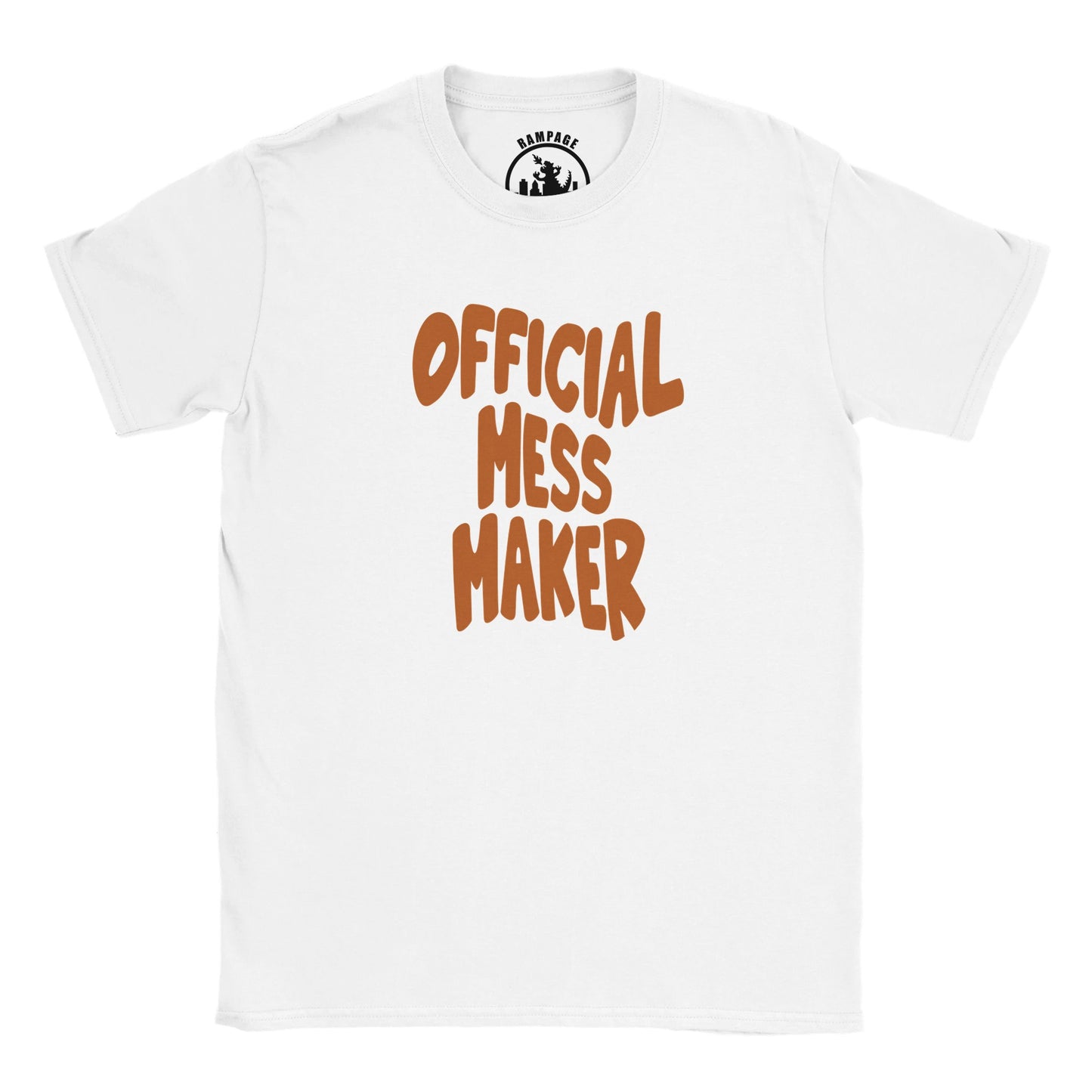 Children's 'Official Mess Maker' T-Shirt, Funny Kids Tee, Funny Gift For Kids, Funny Shirt Gift For Girl, Funny T-Shirt Gift For Boy , Gift for Messy Kids - Rampage Design Studio