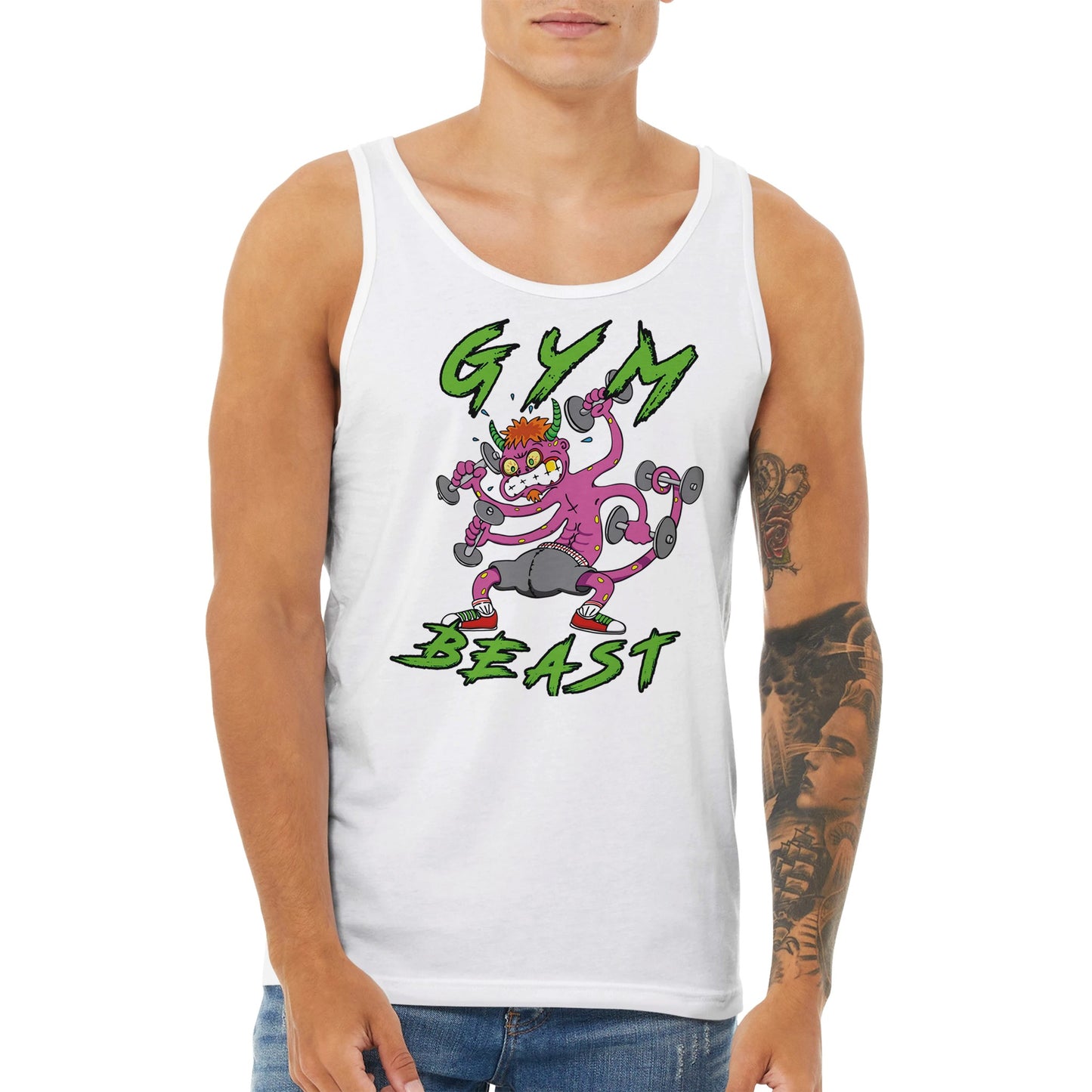 Gym Beast Premium Unisex Tank Top - Rampage Design Studio