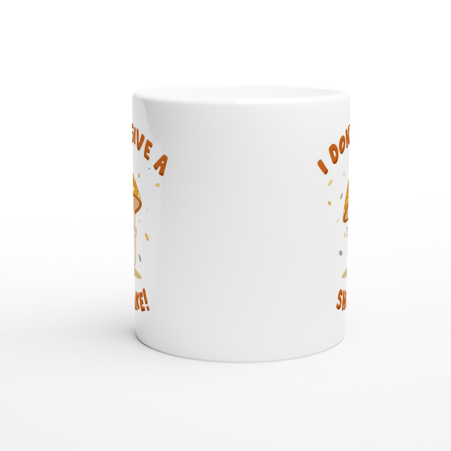 I Don't Give A Shiitake White 11oz Ceramic Mug Funny Coffee Mug Perfect Gift for Coffee Lovers - Rampage Design Studio