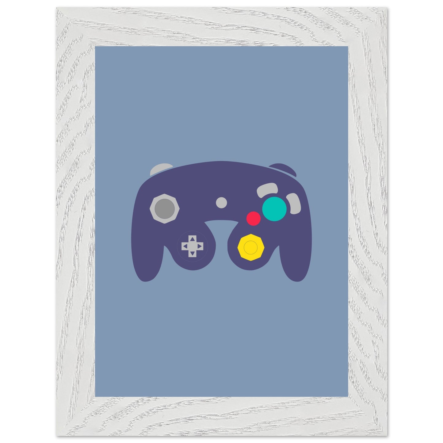 Nintendo Gamecube Wall Art, Game Controller Framed Poster, Gift for Gamers, Boys Room Decor, Teen Room Decor, Video Game Art, Video Game Print - Rampage Design Studio