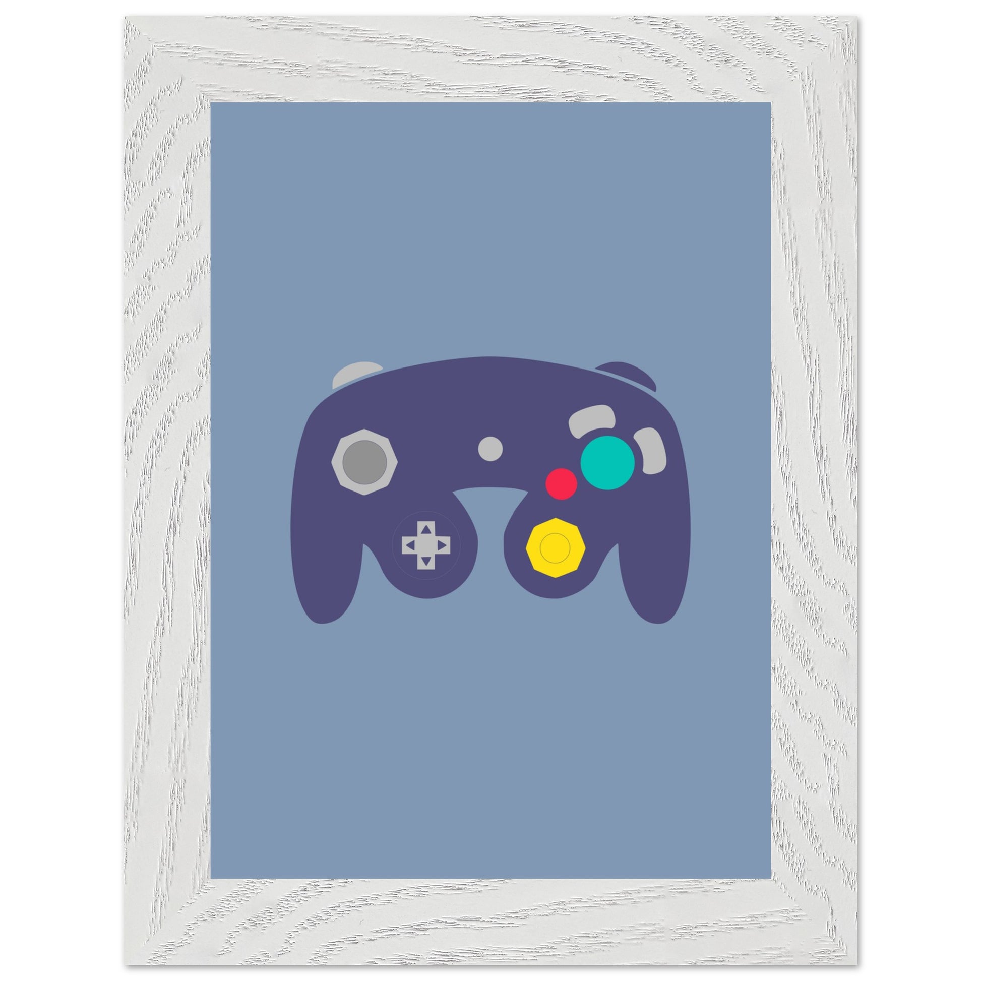 Nintendo Gamecube Wall Art, Game Controller Framed Poster, Gift for Gamers, Boys Room Decor, Teen Room Decor, Video Game Art, Video Game Print - Rampage Design Studio