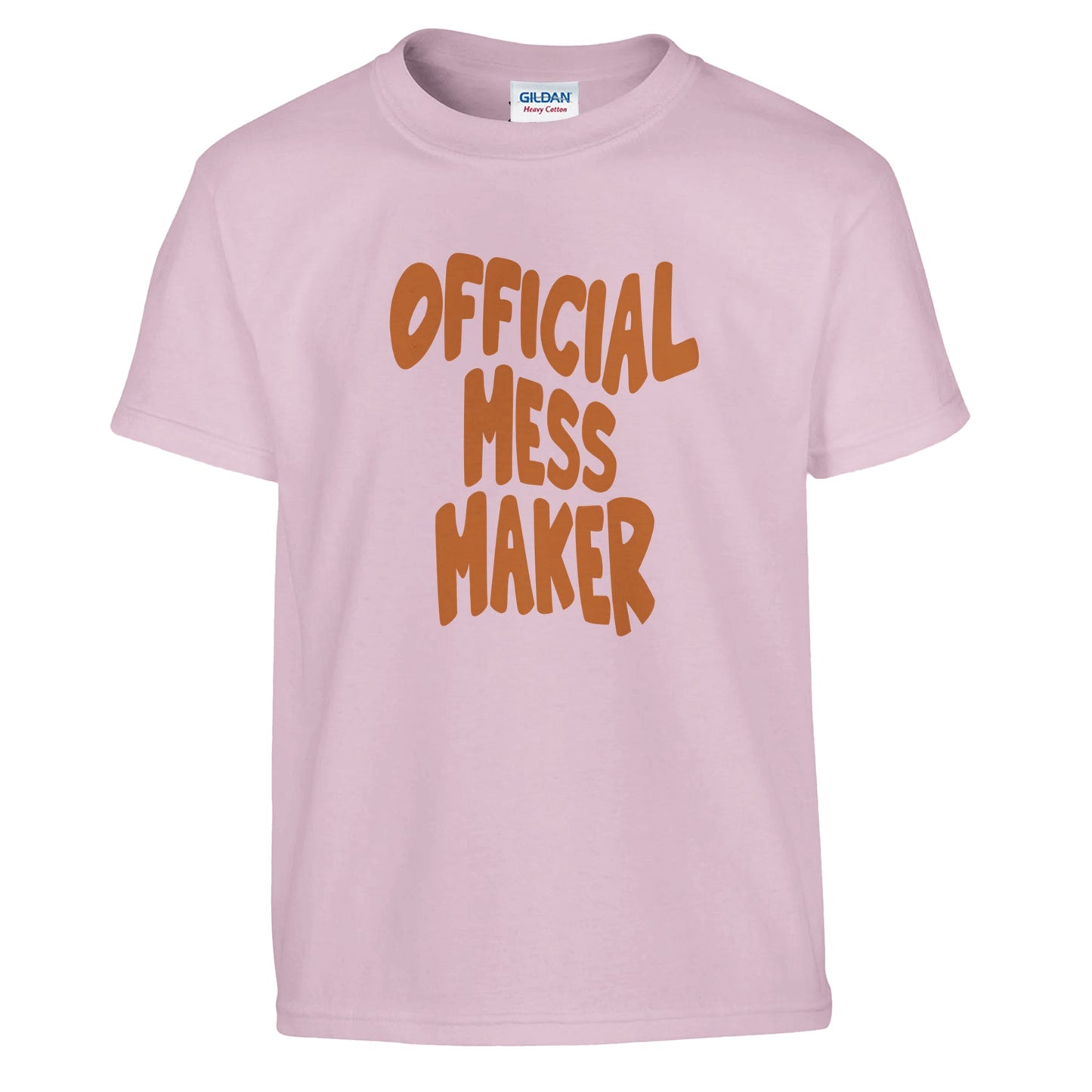 Children's 'Official Mess Maker' T-Shirt, Funny Kids Tee, Funny Gift For Kids, Funny Shirt Gift For Girl, Funny T-Shirt Gift For Boy , Gift for Messy Kids - Rampage Design Studio