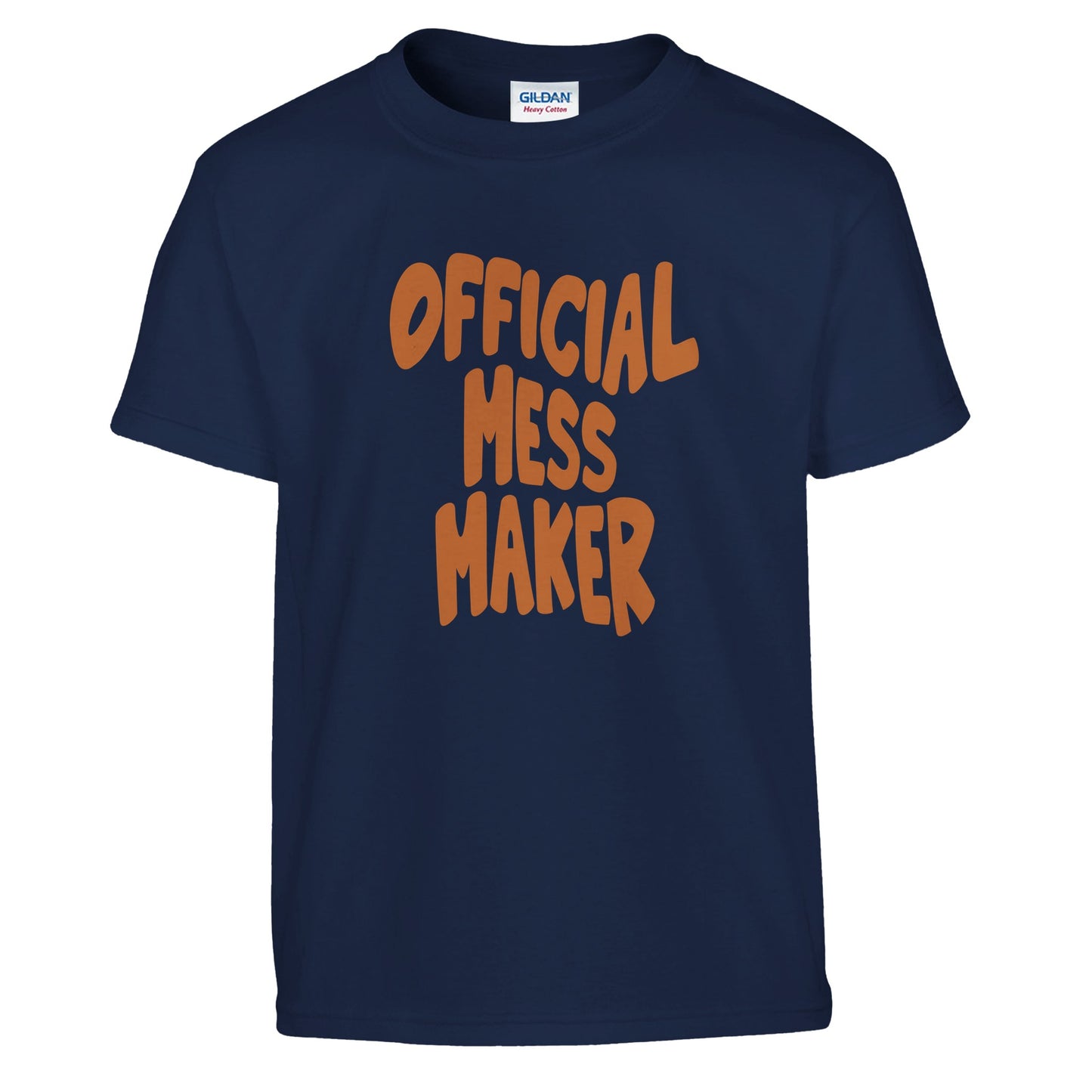 Children's 'Official Mess Maker' T-Shirt, Funny Kids Tee, Funny Gift For Kids, Funny Shirt Gift For Girl, Funny T-Shirt Gift For Boy , Gift for Messy Kids - Rampage Design Studio