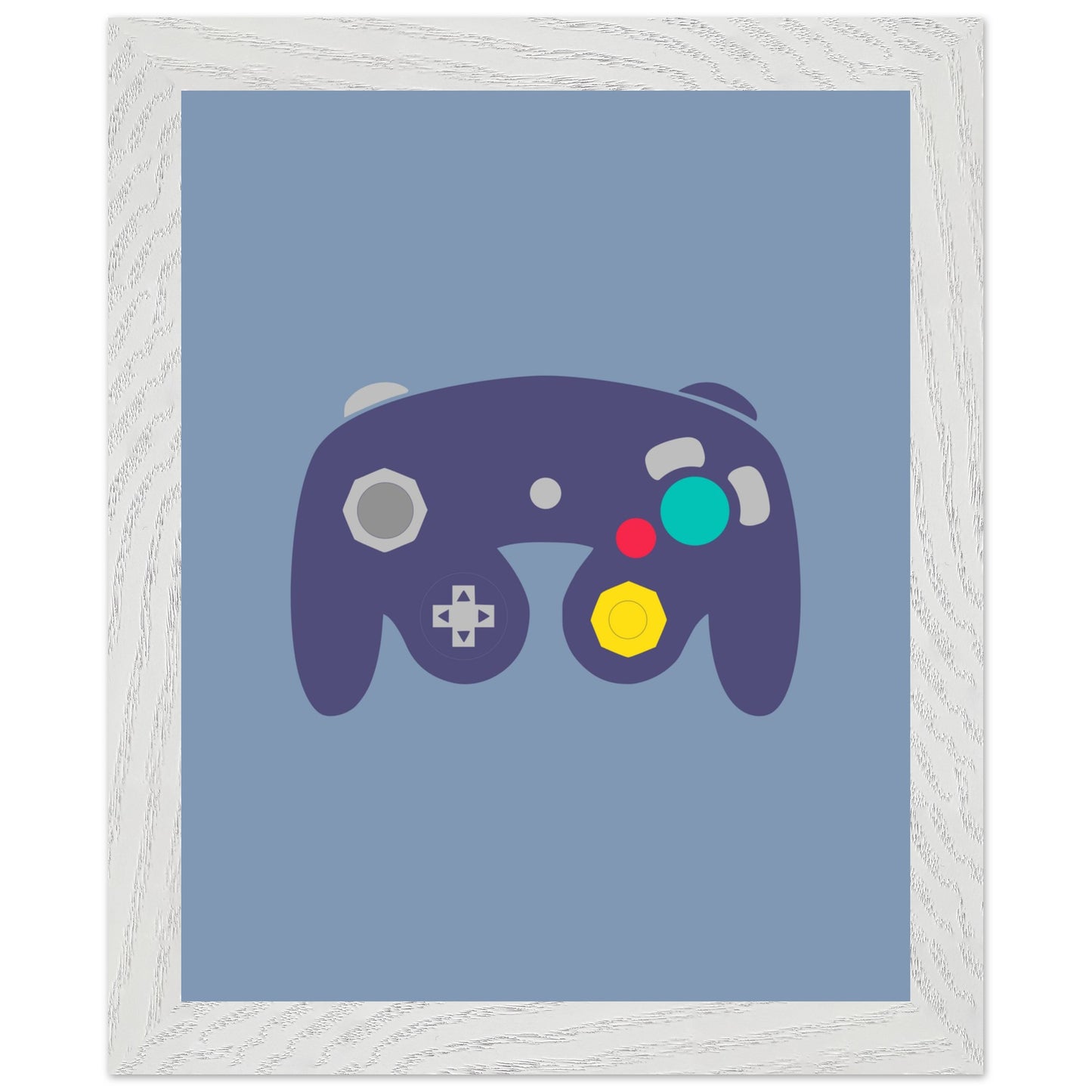 Nintendo Gamecube Wall Art, Game Controller Framed Poster, Gift for Gamers, Boys Room Decor, Teen Room Decor, Video Game Art, Video Game Print - Rampage Design Studio