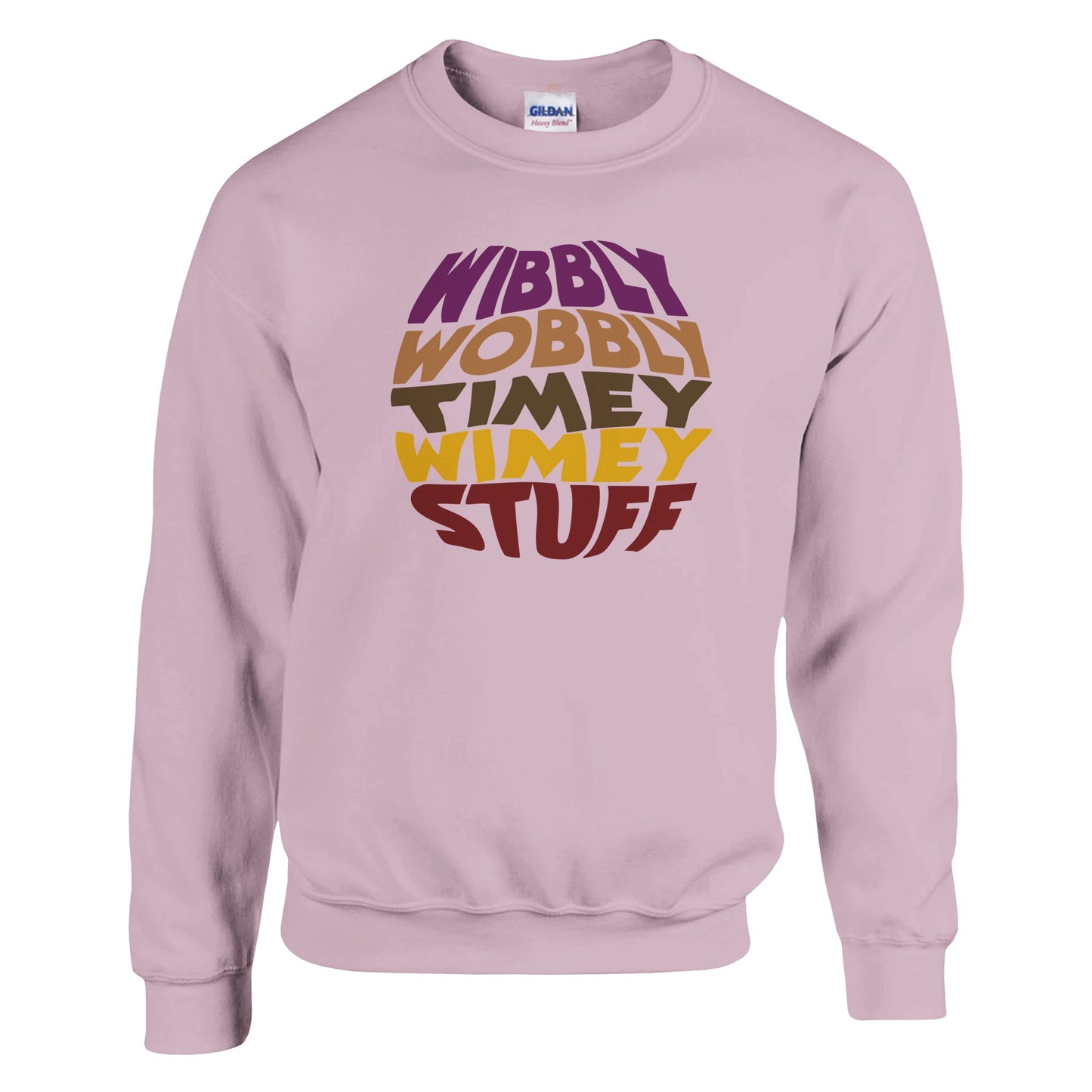 Dr Who Quote "Wibbly Wobbly Timey Wimey" Sweatshirt - Rampage Design Studio