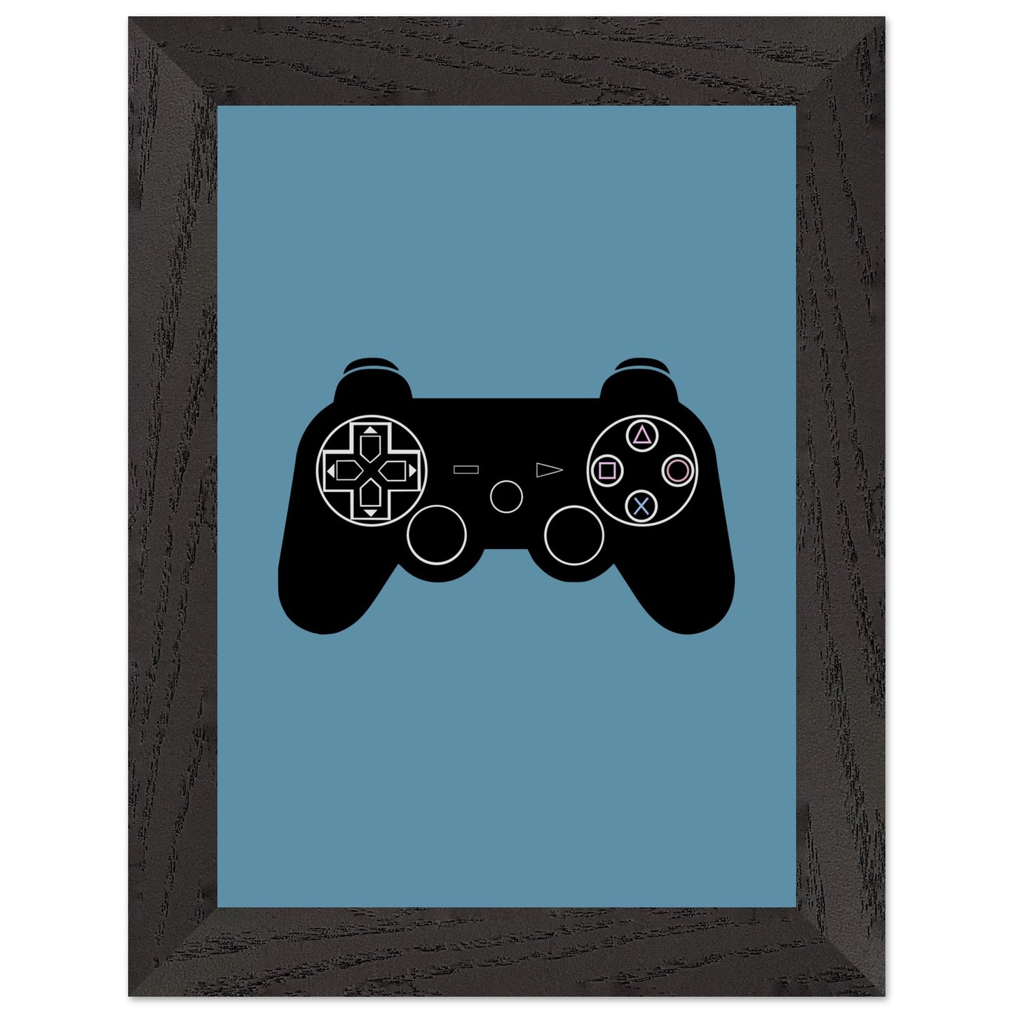 PS3 Wall Art, Game Controller Framed Poster, Gift for Gamers, Boys Room Decor, Teen Room Decor, Video Game Art, Video Game Print - Rampage Design Studio