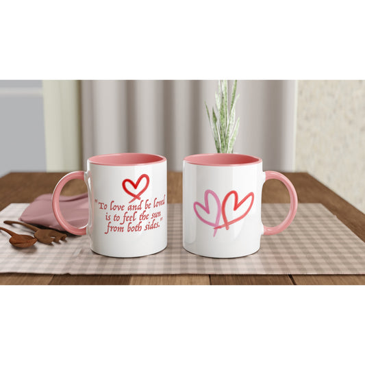Inspirational Love Quote Mug – Heart Design, Dishwasher & Microwave Safe Ceramic Coffee Cup - Rampage Design Studio