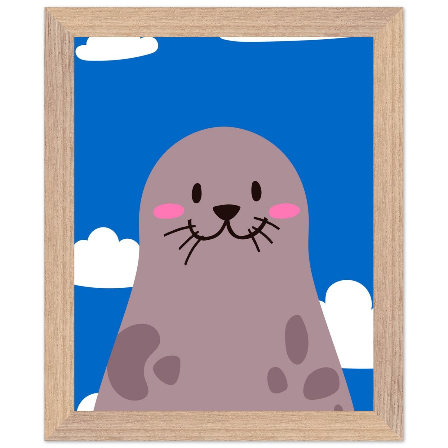 Personalized Nursery Art Mounted Framed Poster for Kids Rooms - Rampage Design Studio