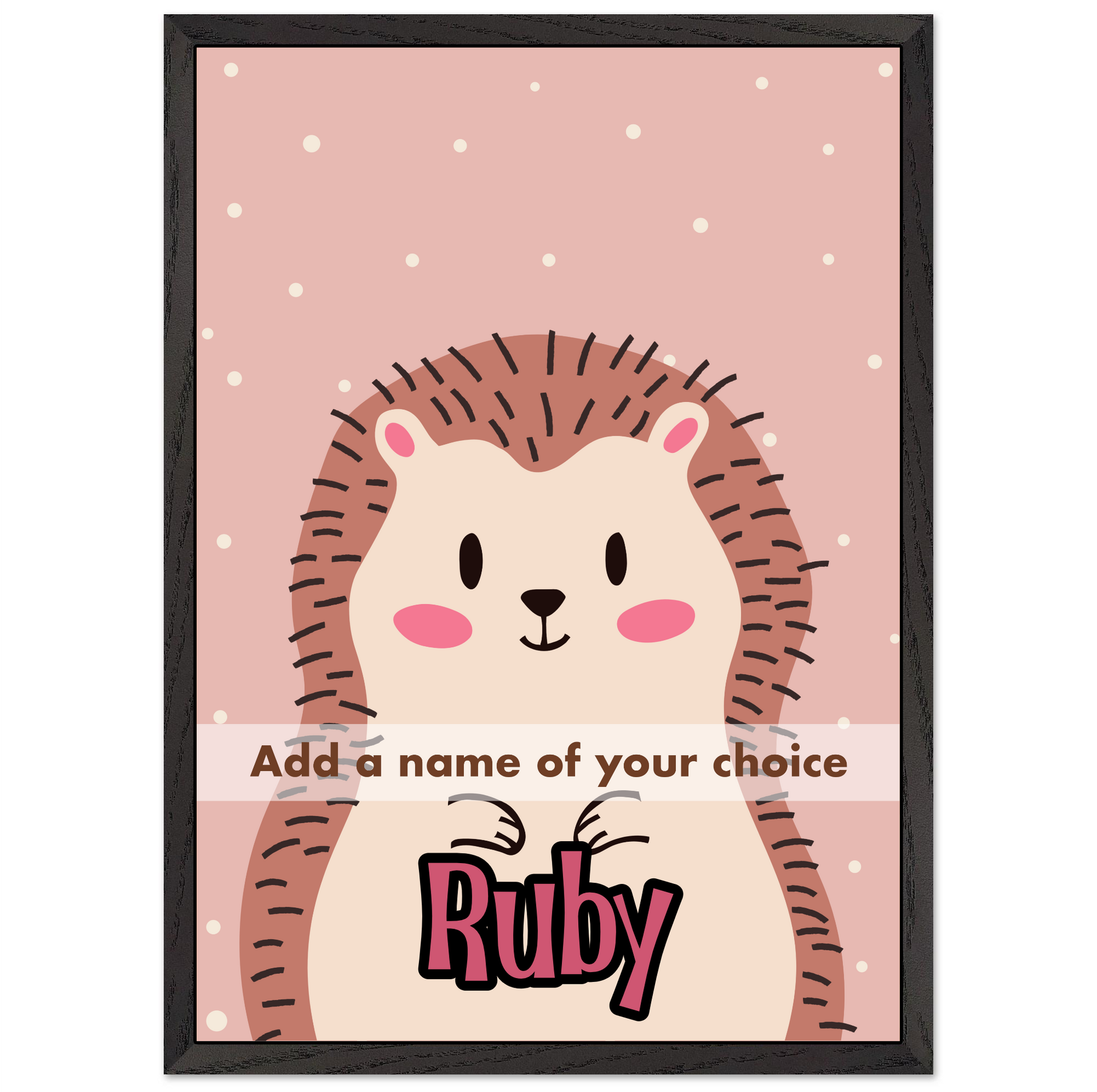 Personalized Nursery Decor Adorable Cartoon Art Print - Rampage Design Studio