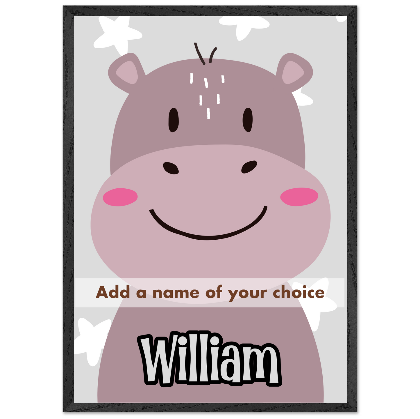 Personalized Nursery Wall Art Custom Animal Print for Kids Room - Rampage Design Studio