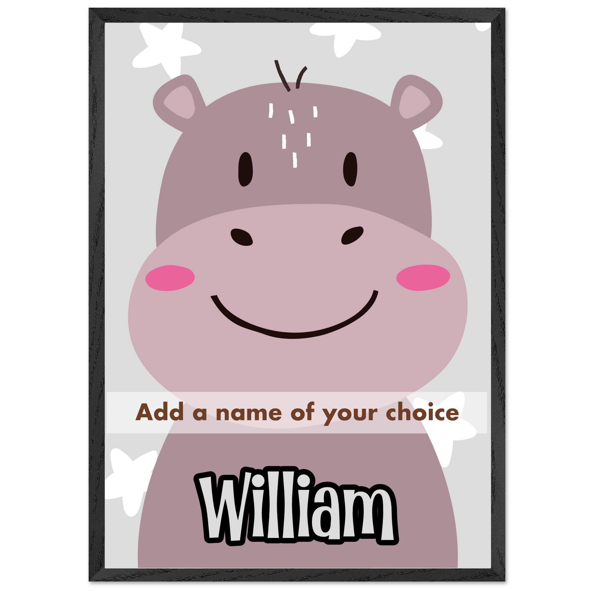 Personalized Nursery Wall Art Custom Animal Print for Kids Room - Rampage Design Studio