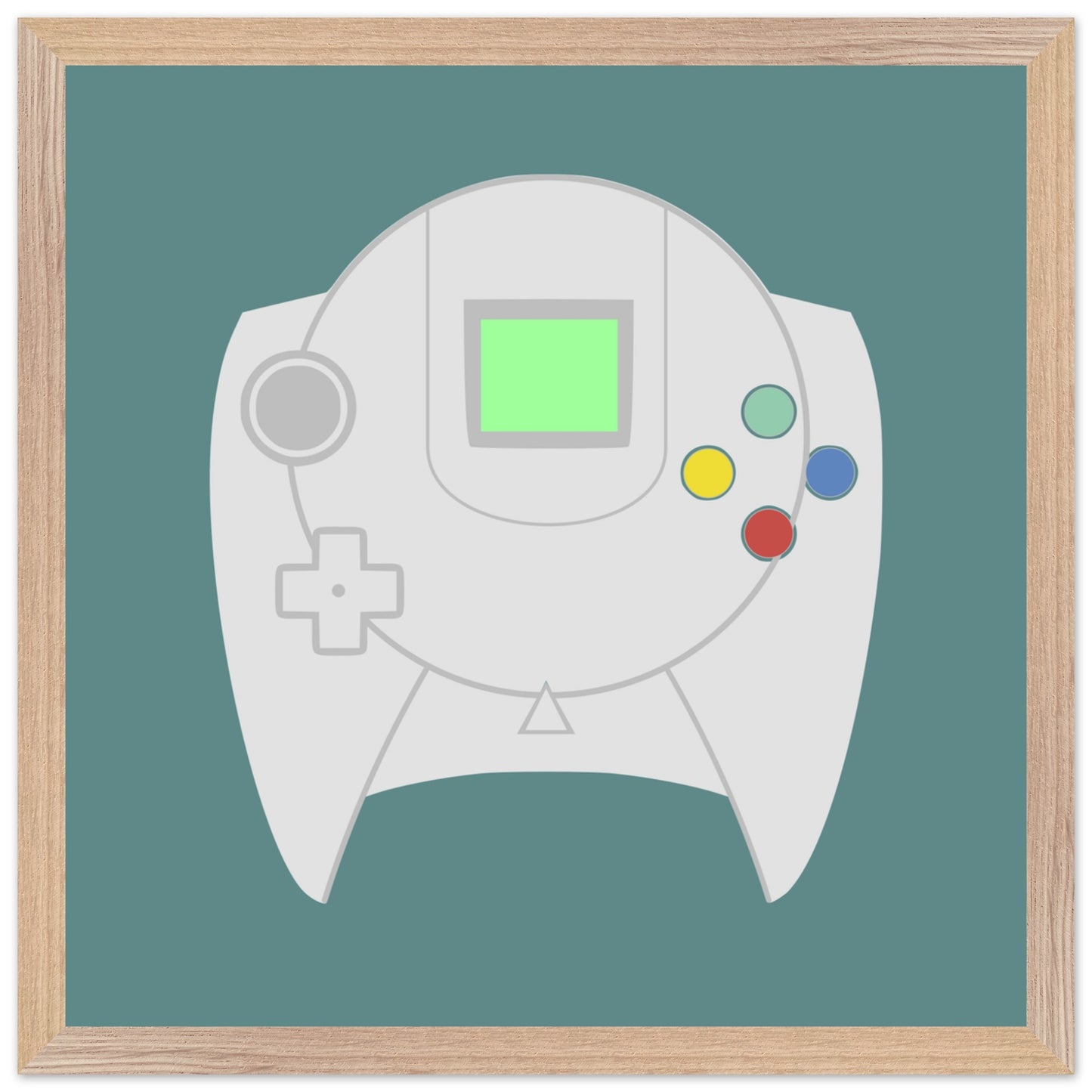 Sega Dreamcast Wall Art, Game Controller Framed Poster, Gift for Gamers, Boys Room Decor, Teen Room Decor, Video Game Art, Video Game Print - Rampage Design Studio