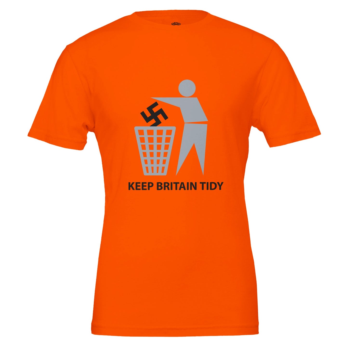 Keep Britain Tidy: Stand Against Hate - Premium Unisex Crewneck T-shirt - Rampage Design Studio