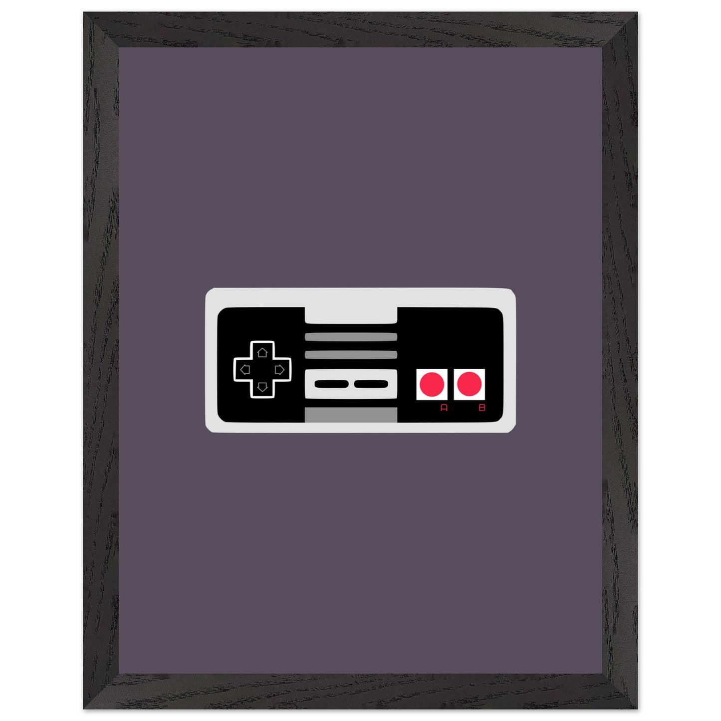 NES Wall Art, Game Controller Framed Poster, Gift for Gamers, Boys Room Decor, Teen Room Decor, Video Game Art, Video Game Print - Rampage Design Studio