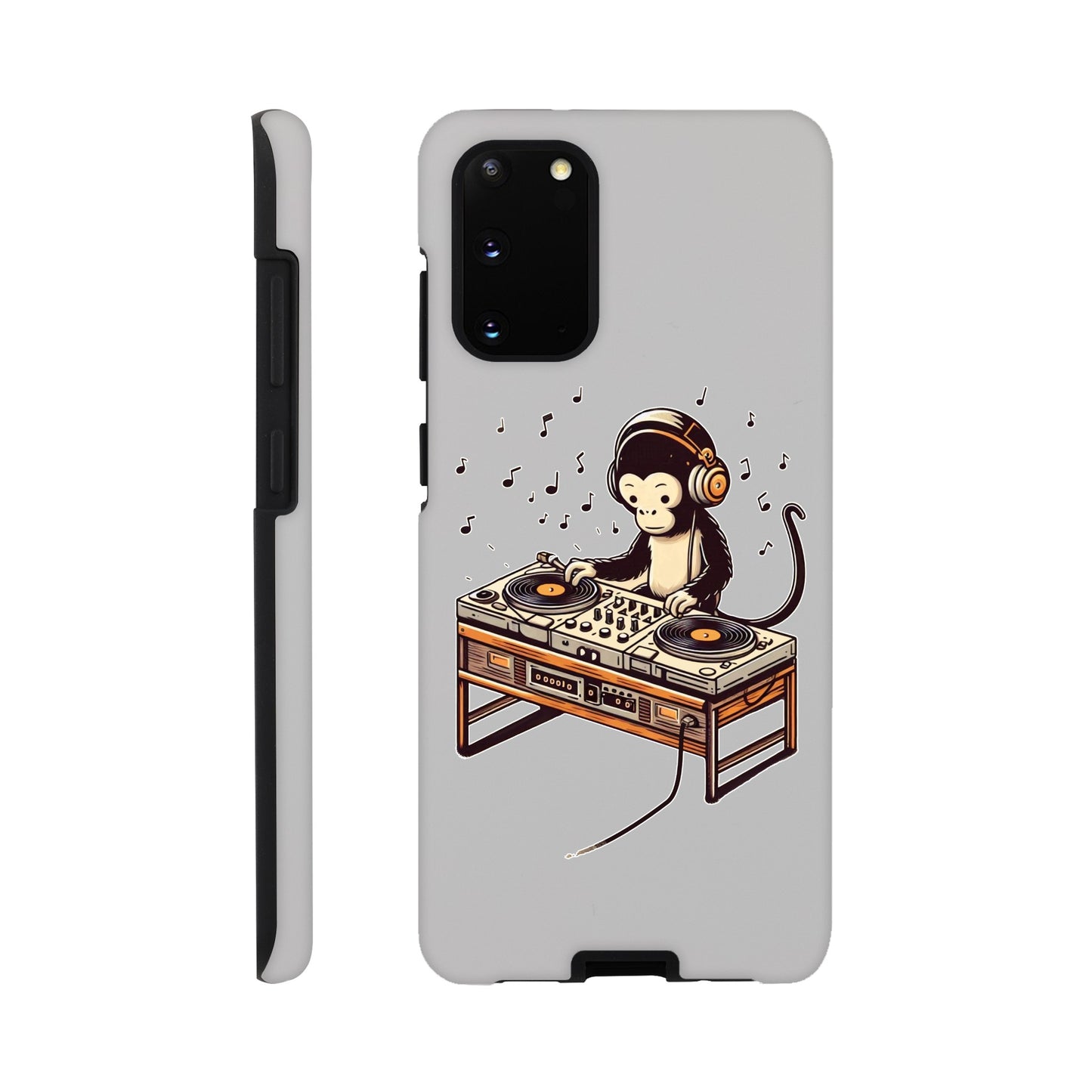 Monkey DJ Samsung Galaxy Case, Monkey phone case, Durable Dual-Layer, tough iphone case, Glossy Finish, - Rampage Design Studio