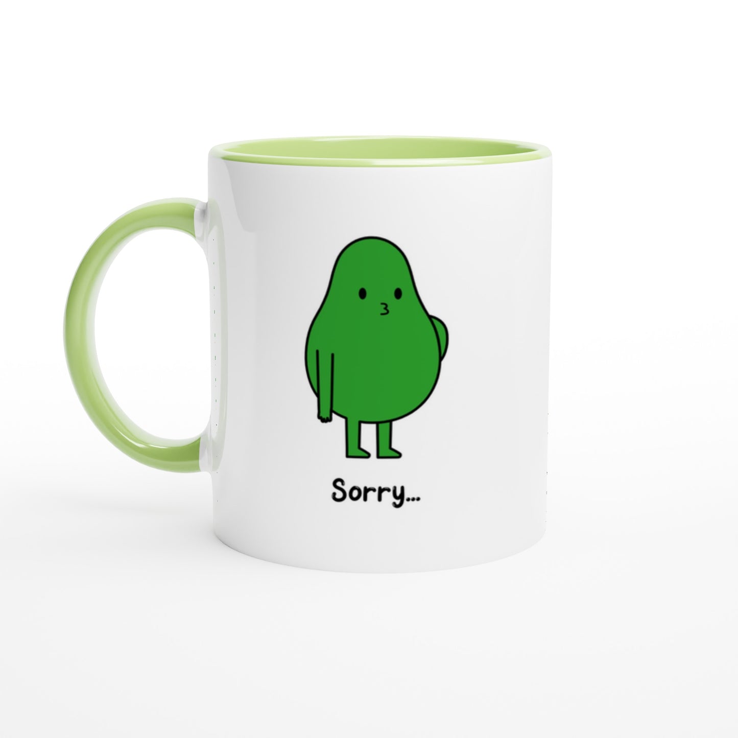 Funny Avocado Mug – “Sorry... Can’t Be Arsed” - undefined