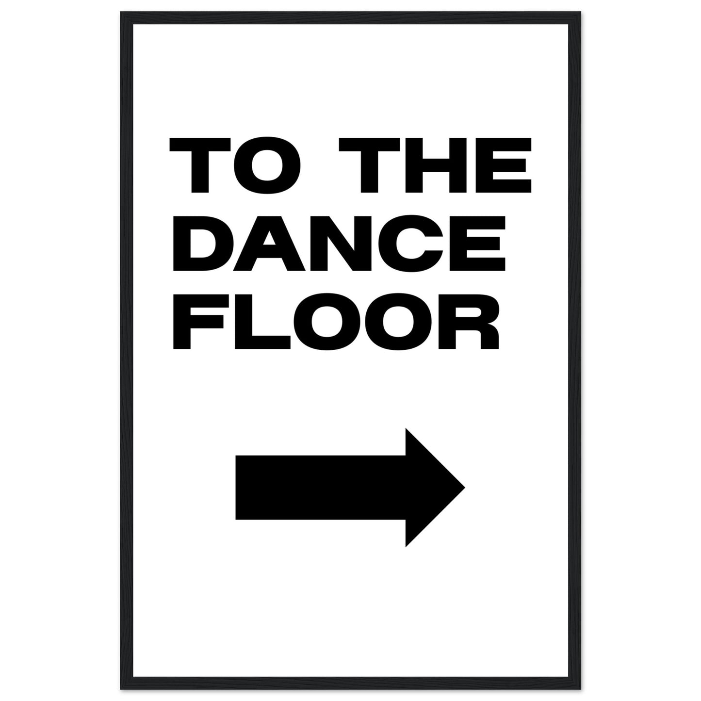 To The Dance Floor Mounted Framed Poster, Stylish Wall Art, Dance Studio Wall Art, Disco Wall Art, Living Room Art - Rampage Design Studio
