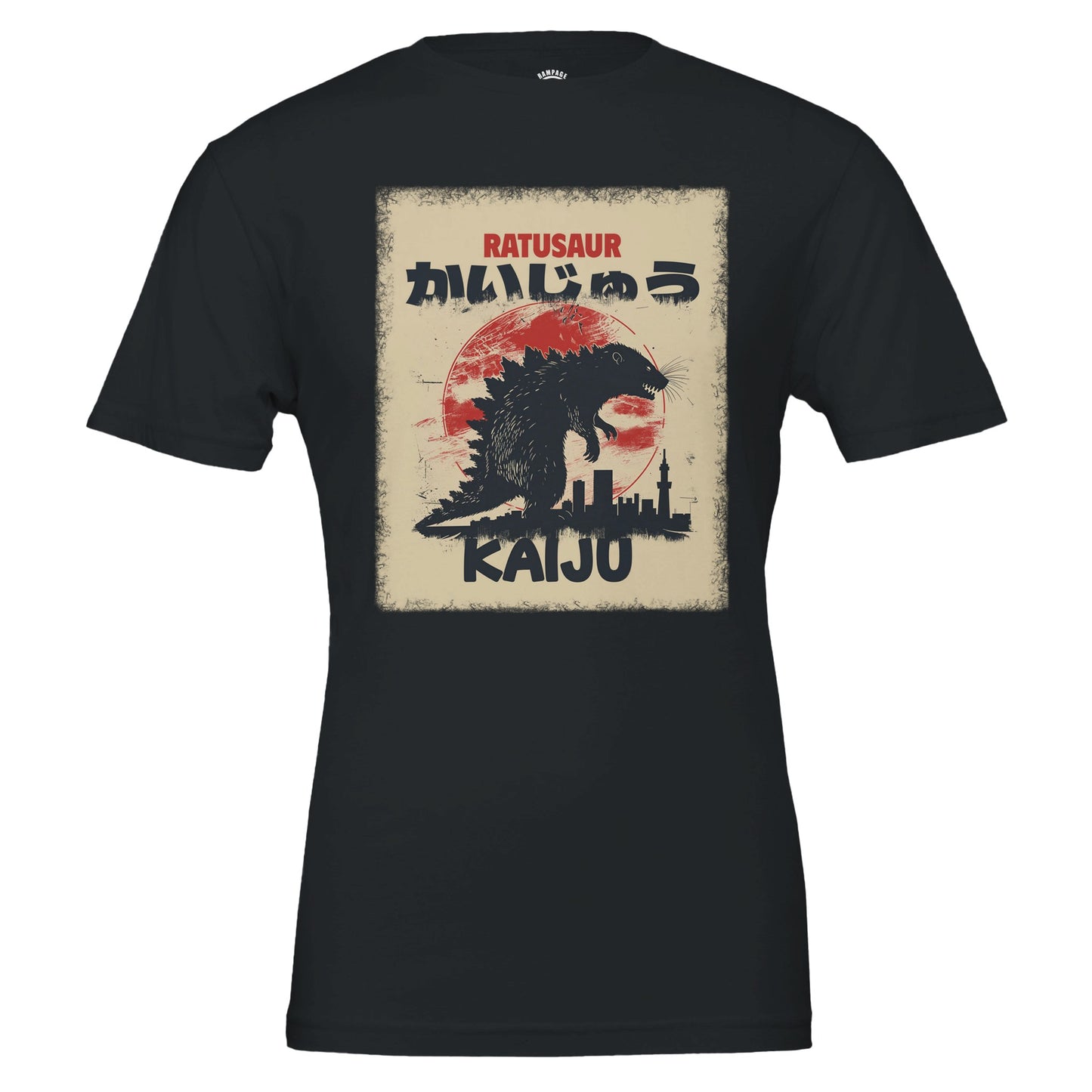 RATUSAUR Kaiju T-Shirt – Giant Rat Monster Design, Soft Cotton, Unisex Fit - Rampage Design Studio