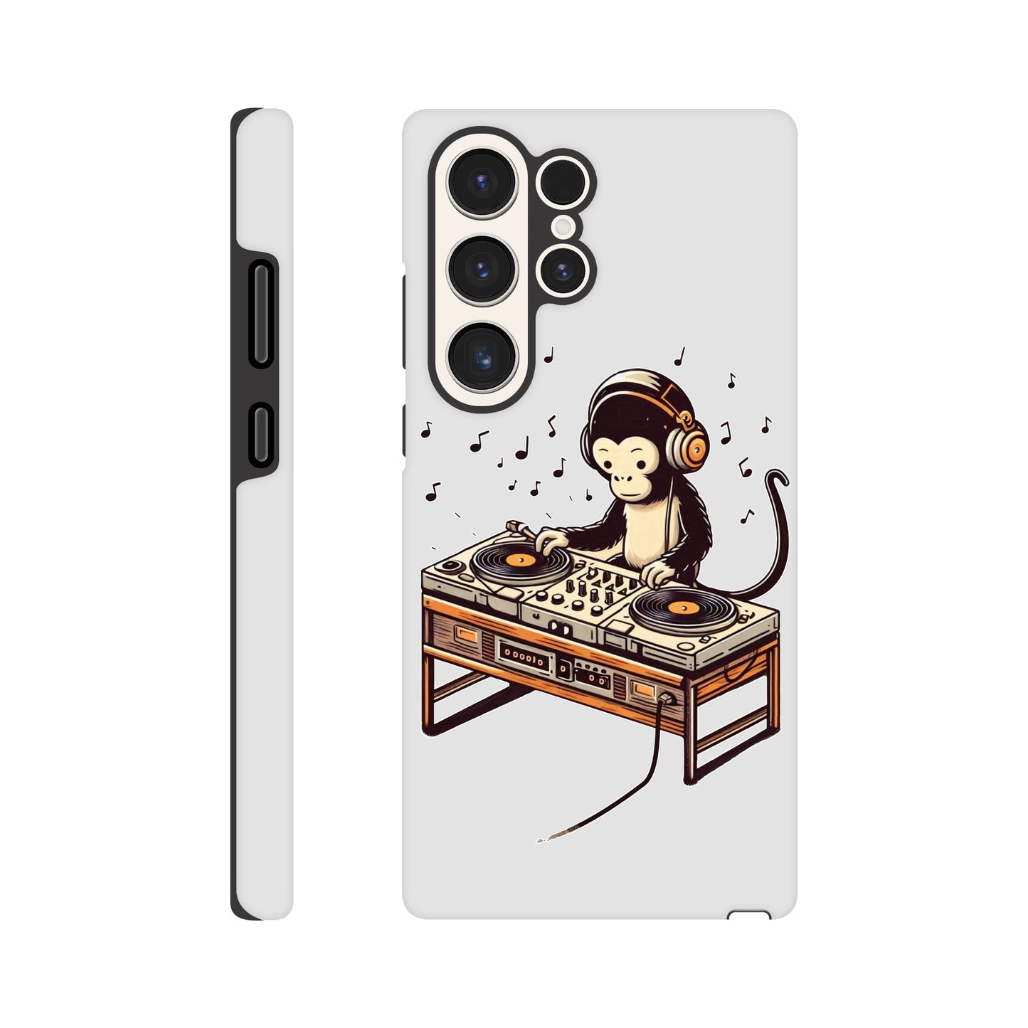 Monkey DJ Samsung Galaxy Case, Monkey phone case, Durable Dual-Layer, tough iphone case, Glossy Finish, - Rampage Design Studio