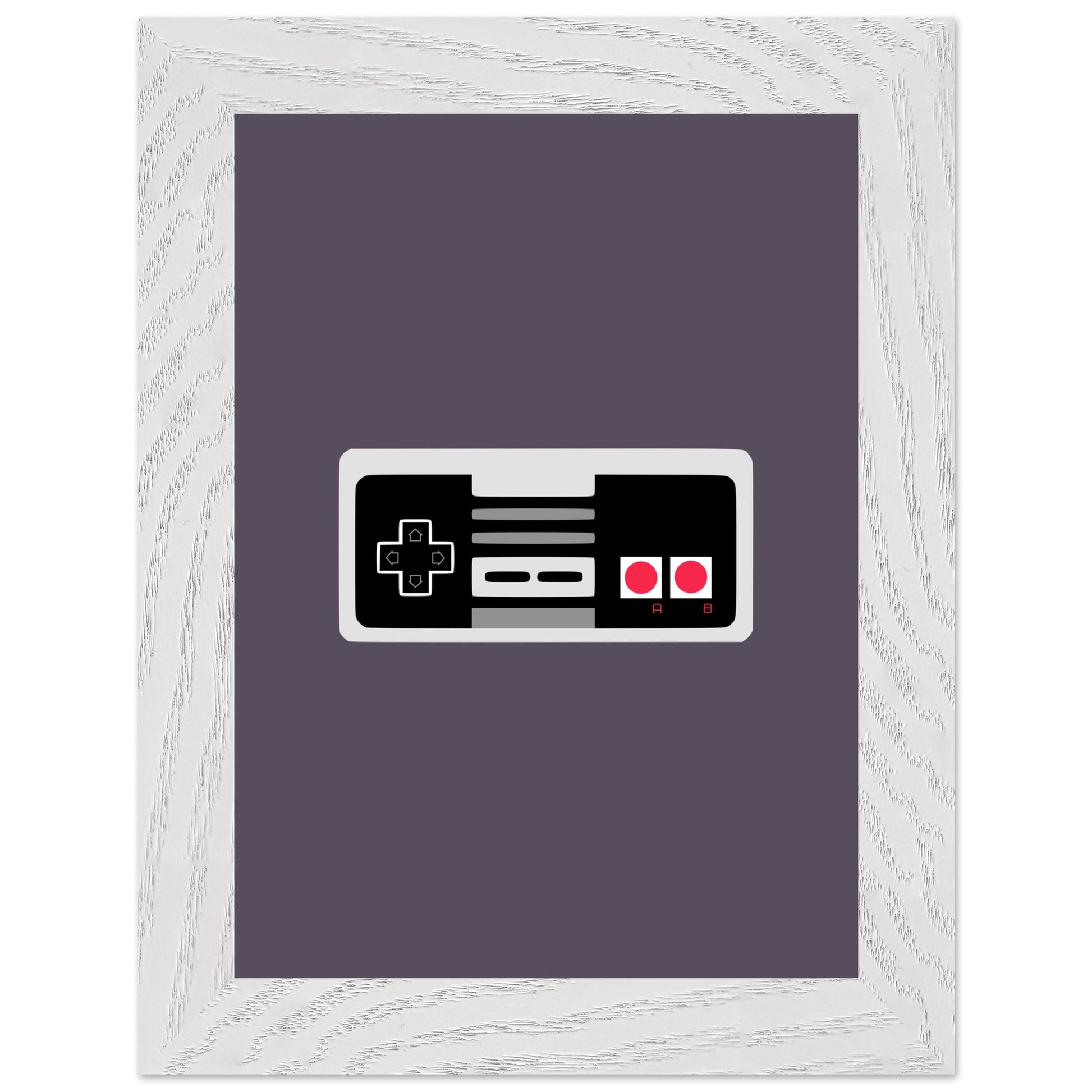 NES Wall Art, Game Controller Framed Poster, Gift for Gamers, Boys Room Decor, Teen Room Decor, Video Game Art, Video Game Print - Rampage Design Studio