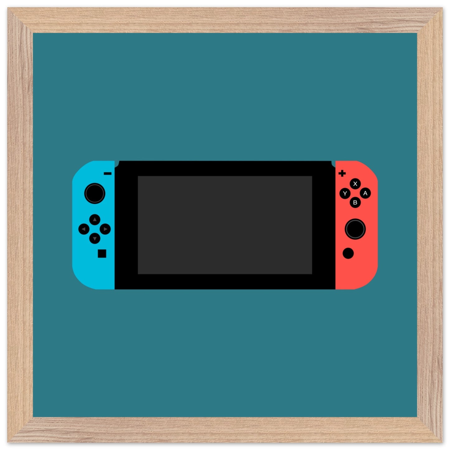 Nintendo Switch Wall Art, Game Console Framed Poster, Gift for Gamers, Boys Room Decor, Teen Room Decor, Video Game Art, Video Game Print - Rampage Design Studio