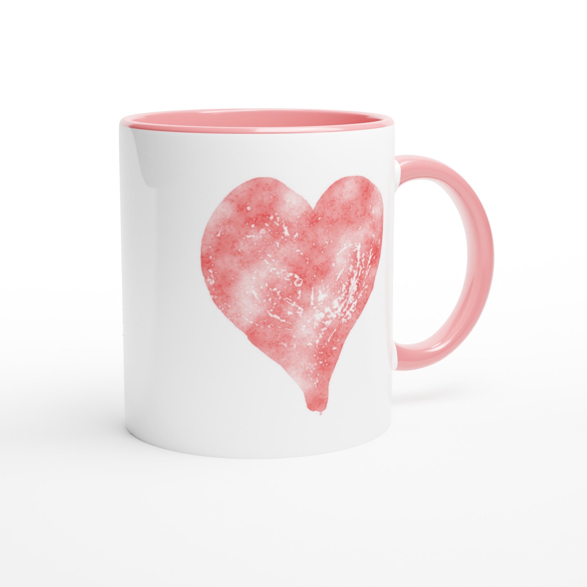 Everyday is Valentine's Day Mug – Ceramic 11oz with Watercolor Heart Design - Rampage Design Studio