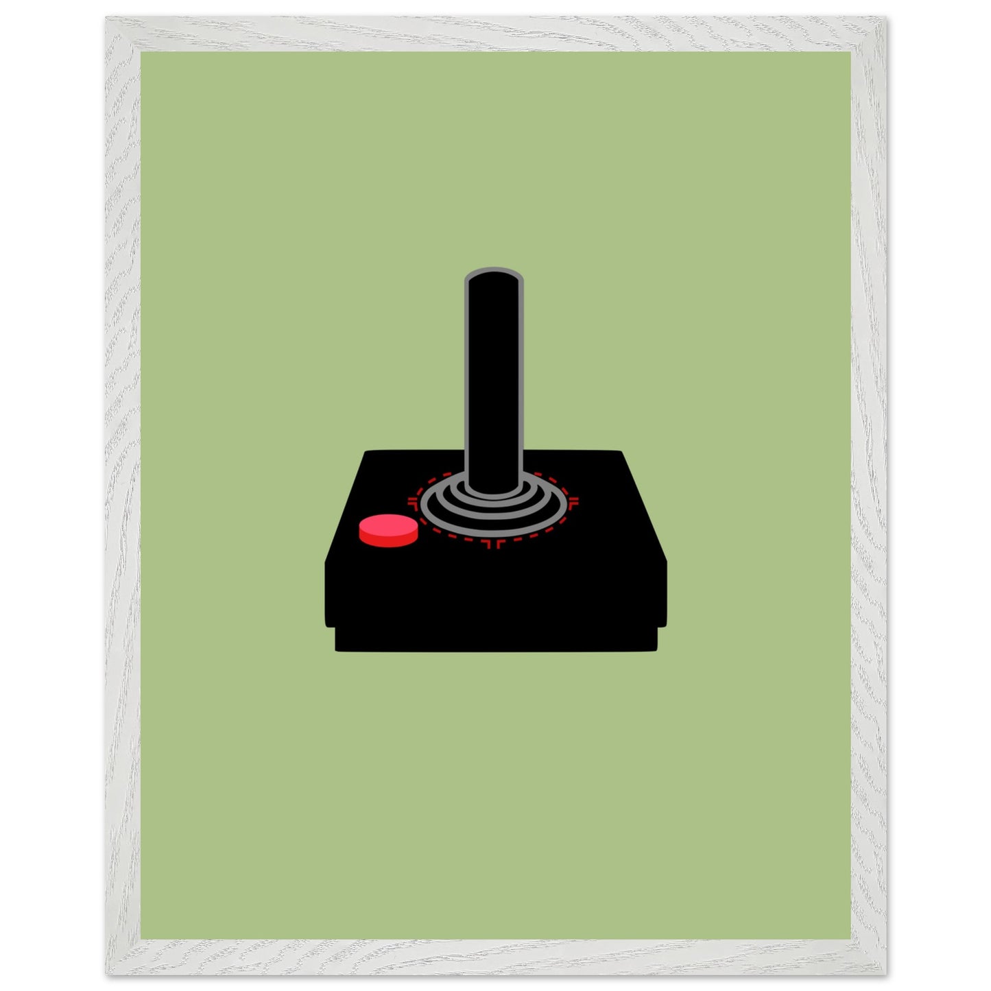 Atari Controller Wall Art, Game Controller Framed Poster, Gift for Gamers, Boys Room Decor, Teen Room Decor, Video Game Art, Video Game Print - Rampage Design Studio