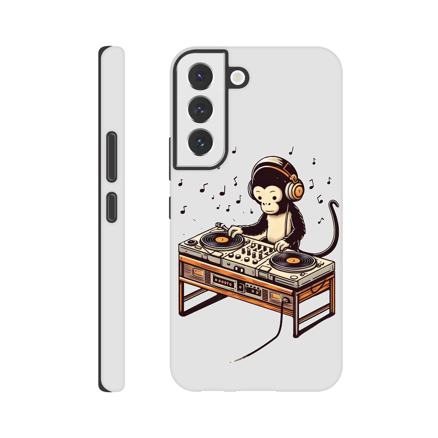 Monkey DJ Samsung Galaxy Case, Monkey phone case, Durable Dual-Layer, tough iphone case, Glossy Finish, - Rampage Design Studio