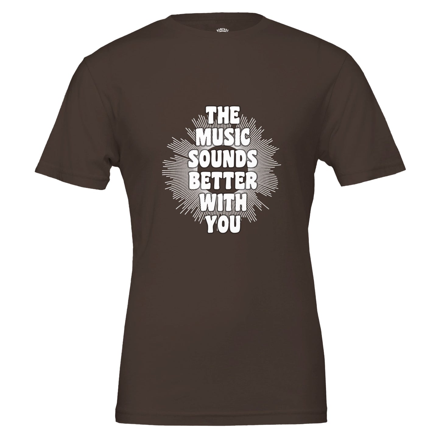 Sound Waves T-Shirt, Soft Cotton, Iconic Lyrics, The Music Sounds Better With You, Gift for Music Lovers, Lyrics T-Shirt, Music Tee, Unisex Fit - Rampage Design Studio