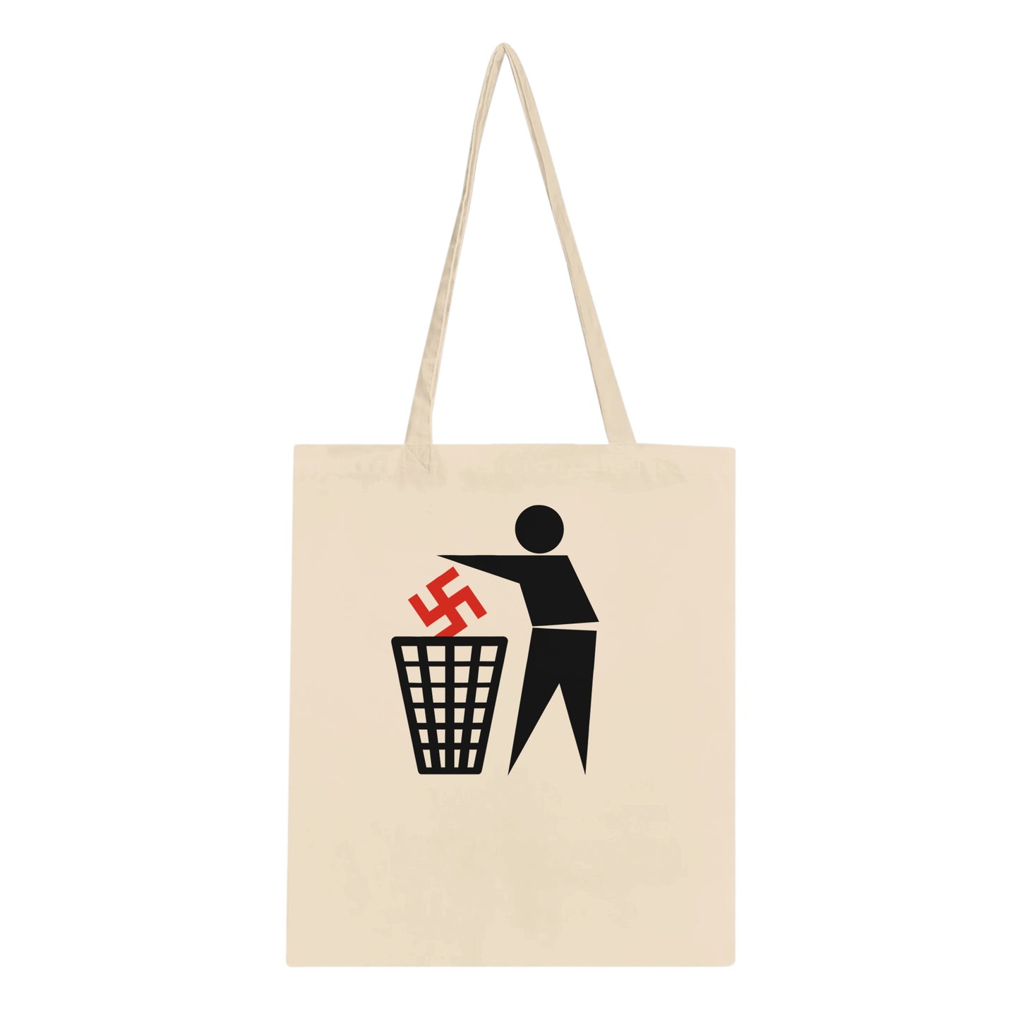 Anti-Hate Tote Bag | Anti-Racism Symbolic Art | Say No to Hate - Rampage Design Studio