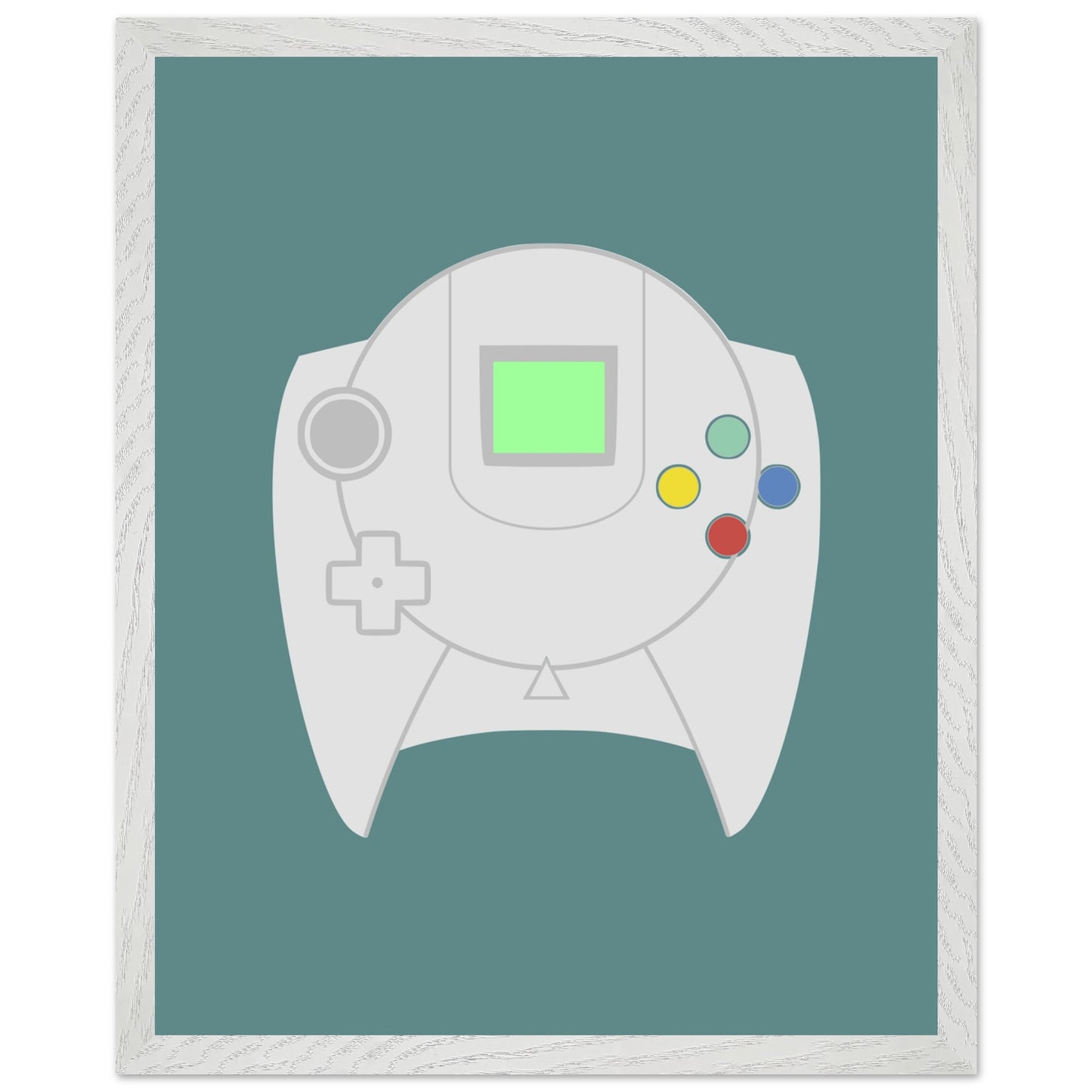 Sega Dreamcast Wall Art, Game Controller Framed Poster, Gift for Gamers, Boys Room Decor, Teen Room Decor, Video Game Art, Video Game Print - Rampage Design Studio