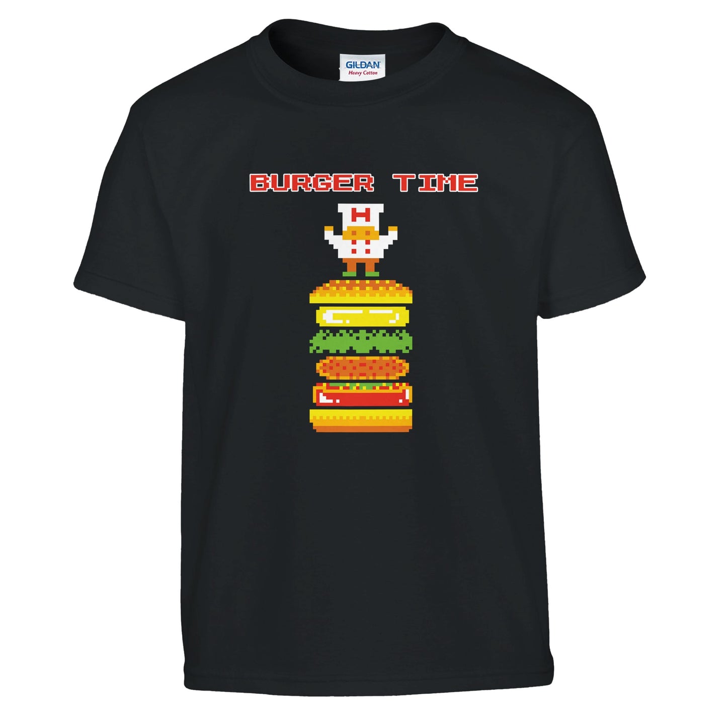 Classic Kids Crewneck T-shirt | Gildan® 5000B - Fun Burger Time Design - Rampage Design Studio
