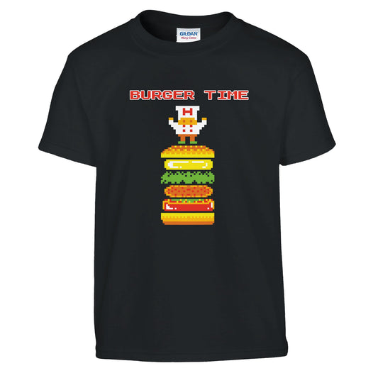 Classic Kids Crewneck T-shirt | Gildan® 5000B - Fun Burger Time Design - Rampage Design Studio