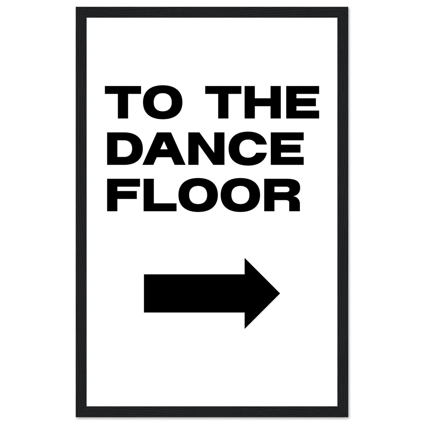 To The Dance Floor Mounted Framed Poster, Stylish Wall Art, Dance Studio Wall Art, Disco Wall Art, Living Room Art - Rampage Design Studio